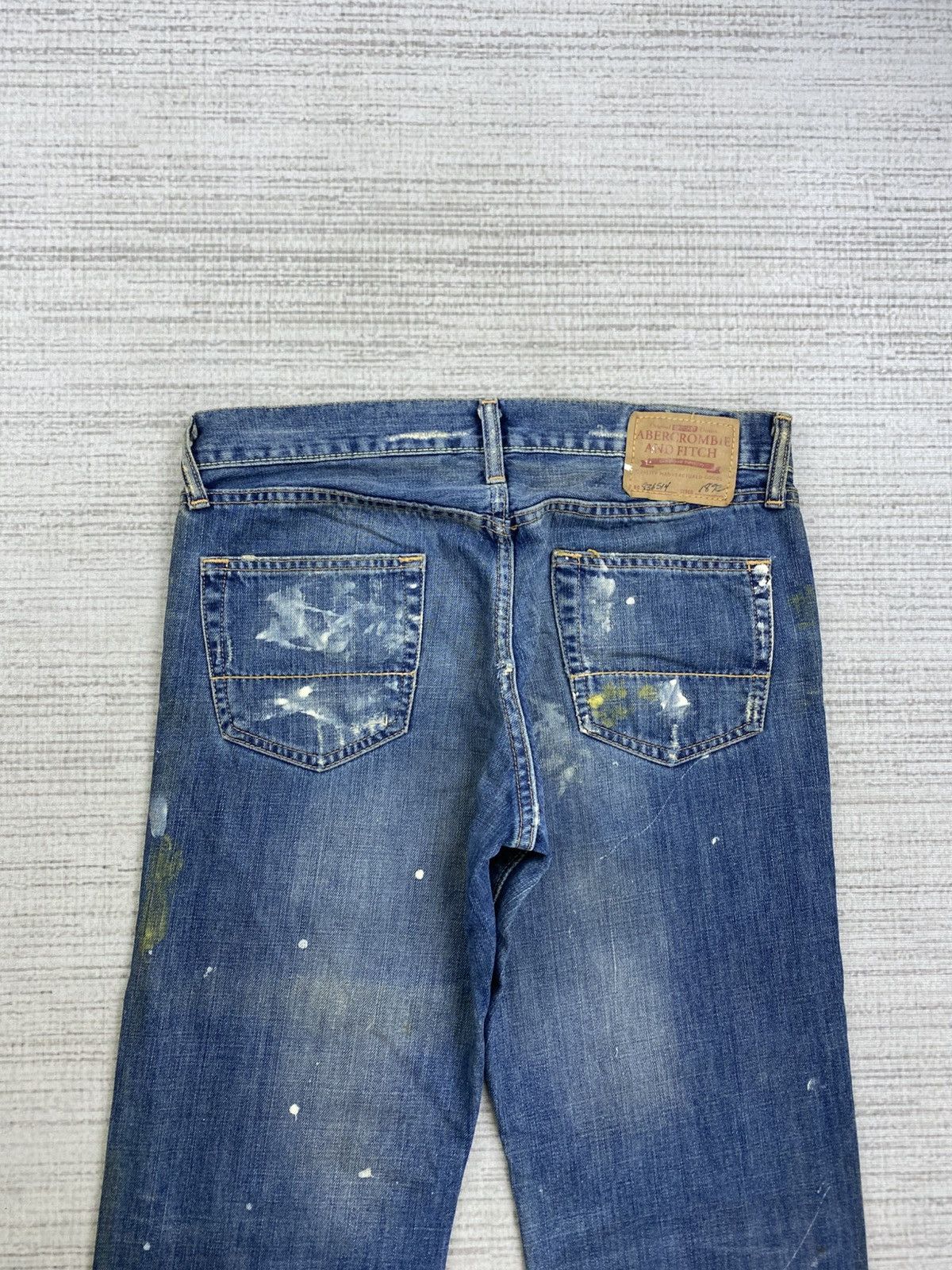 Abercrombie & Fitch Vintage Abercrombie & Fitch Paint Splatter Denim Pants Size US 34 / EU 50 - 6 Thumbnail