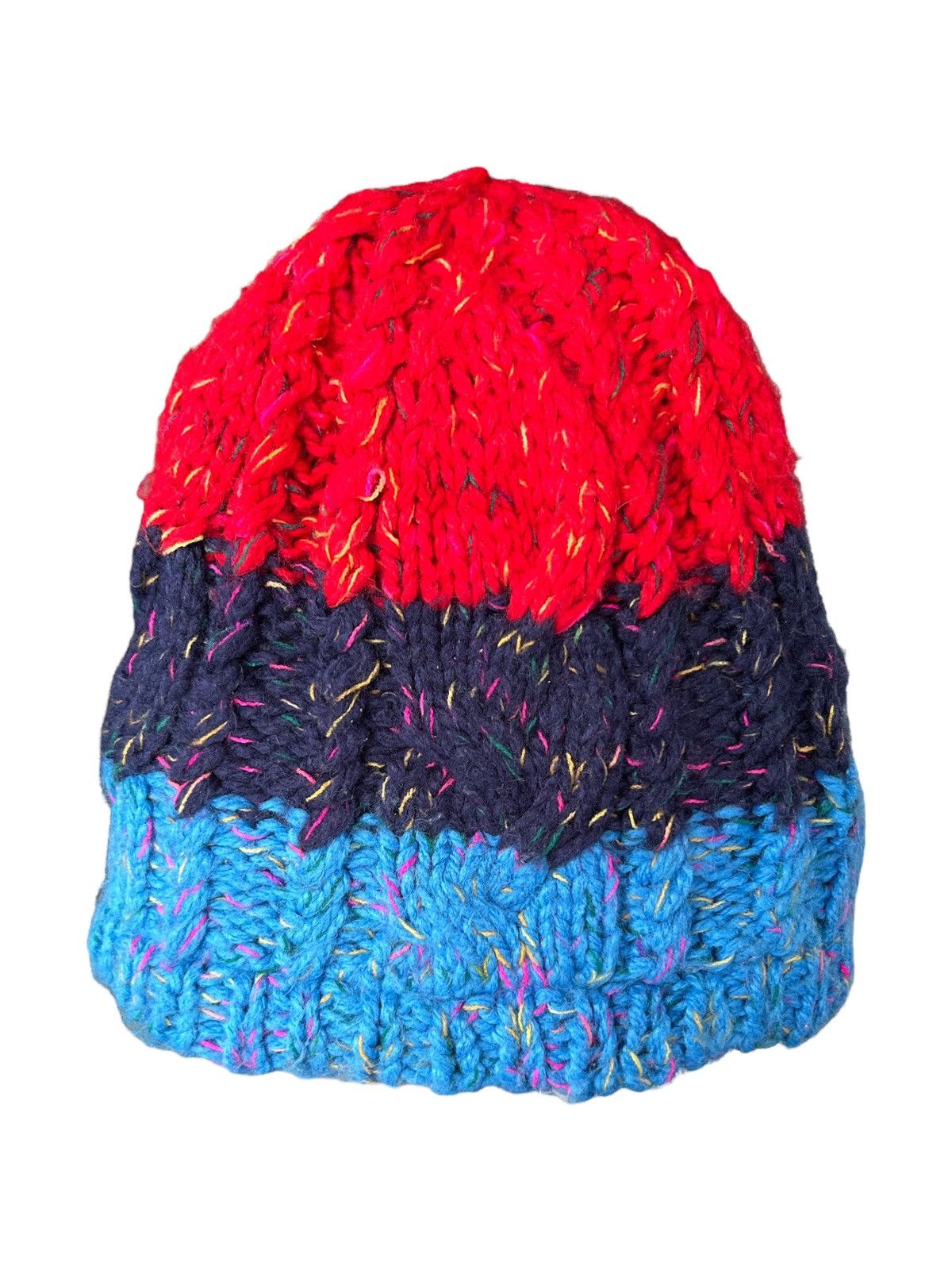 Japanese Brand × Kapital × Vintage Crochet Knitted Handmade Beanie Hats Rare☠️☠️ Size ONE SIZE - 1 Thumbnail