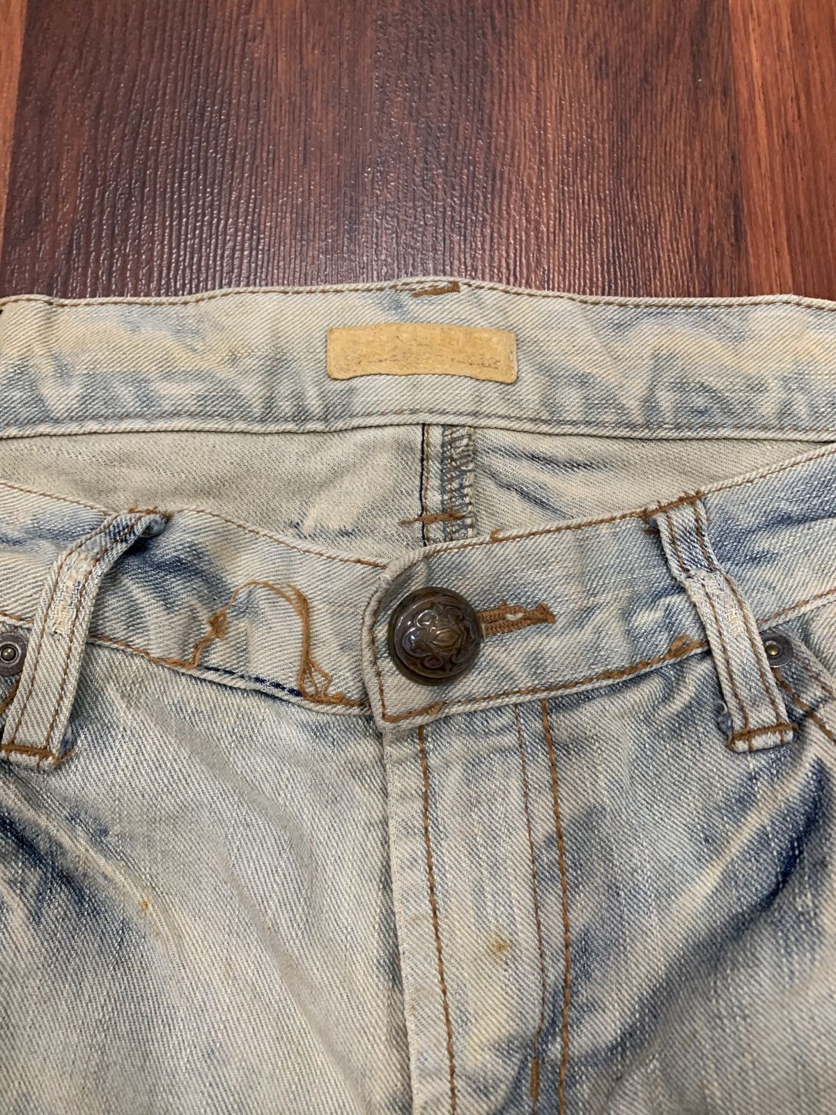 GOA Vintage Distressed Flared Goa Jeans Size 34" / US 12 / IT 48 - 9 Thumbnail