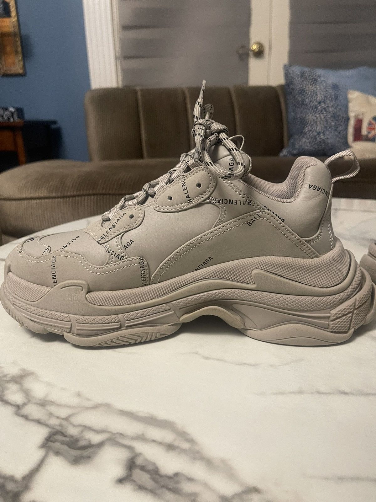 Balenciaga Balenciaga Triple S Grey All Over Size US 8 / EU 41 - 3 Thumbnail