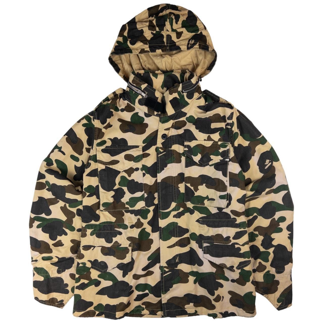 Bape Vintage Bape Adjustable Camo Zip Up Jacket Size M Size US M / EU 48-50 / 2 - 1 Thumbnail
