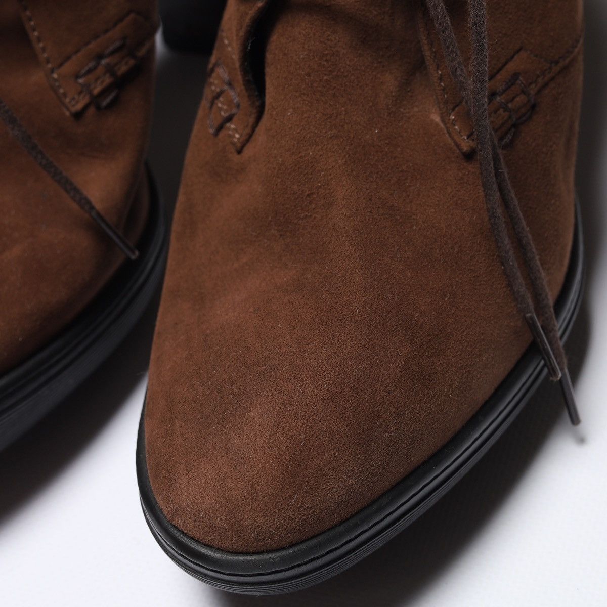 Tod's Tods Suede Brown Pumps Heels Boots Shoes Size US 9.5 / IT 39.5 - 9 Thumbnail