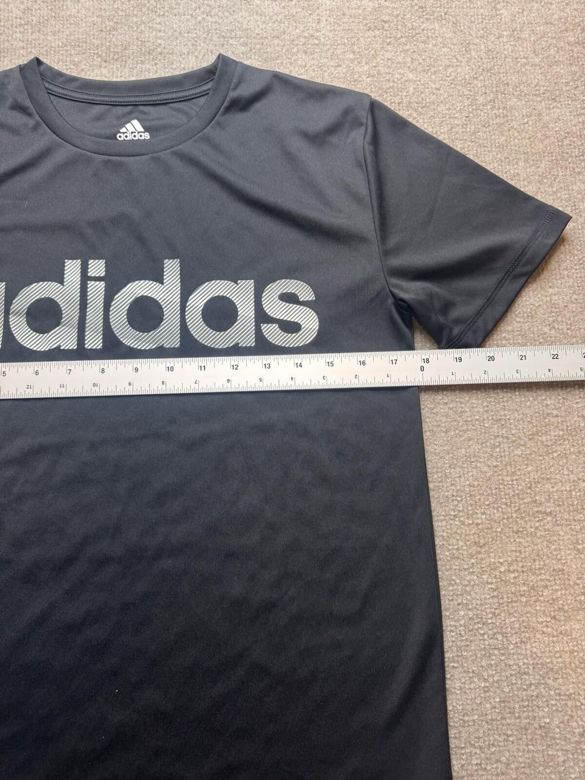 Adidas Adidas Boys Shirt Short Sleeve Dri-Fit Size 14/16 Black 781 Size US L / EU 52-54 / 3 - 7 Thumbnail