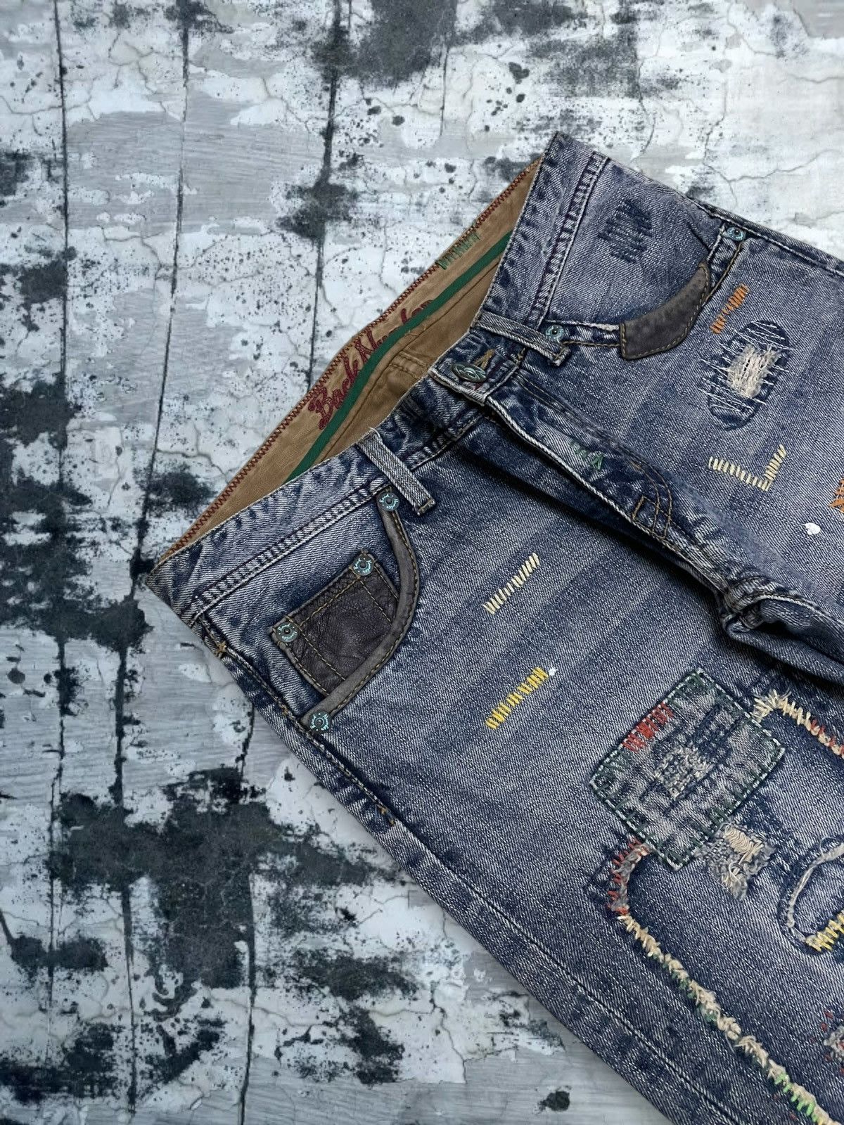 Tornado Mart Vintate Og 1990s Japan Designer Back Number Boro Distressed Size US 30 / EU 46 - 9 Thumbnail