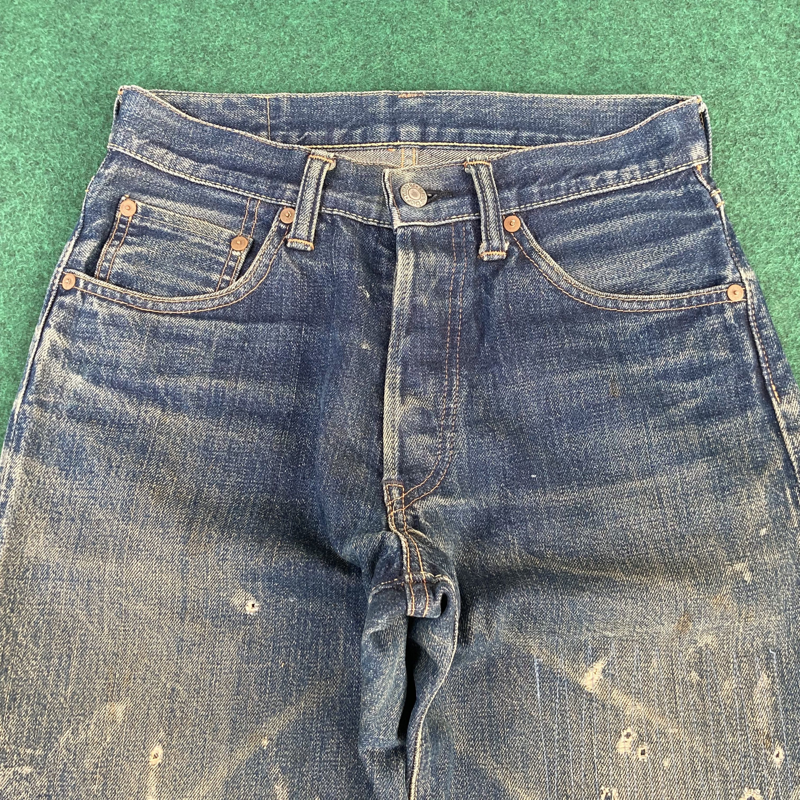 Johnbull Vtg Sewing Chop John Bull Osaka Denim Japan Selvedge Jeans Size US 27 - 5 Thumbnail