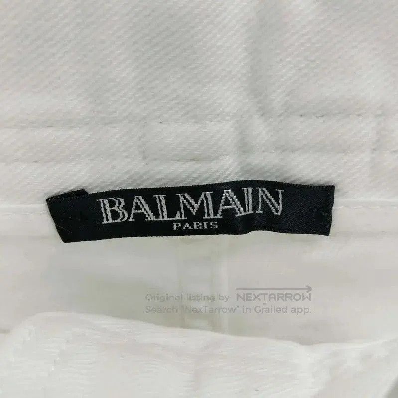 Balmain Balmain White Cotton Women's Denim Pants . Size 23" - 3 Thumbnail