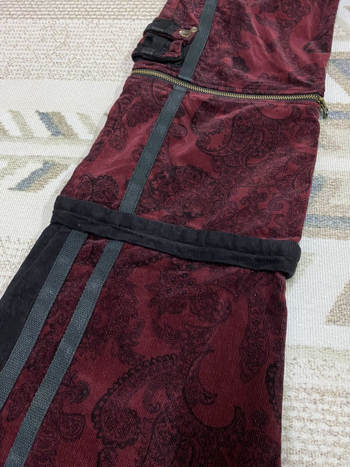 Beauty Beast Japanese Brand Ozz On Wide Leg Flared Pants Size 28" / US 6 / IT 42 - 6 Thumbnail