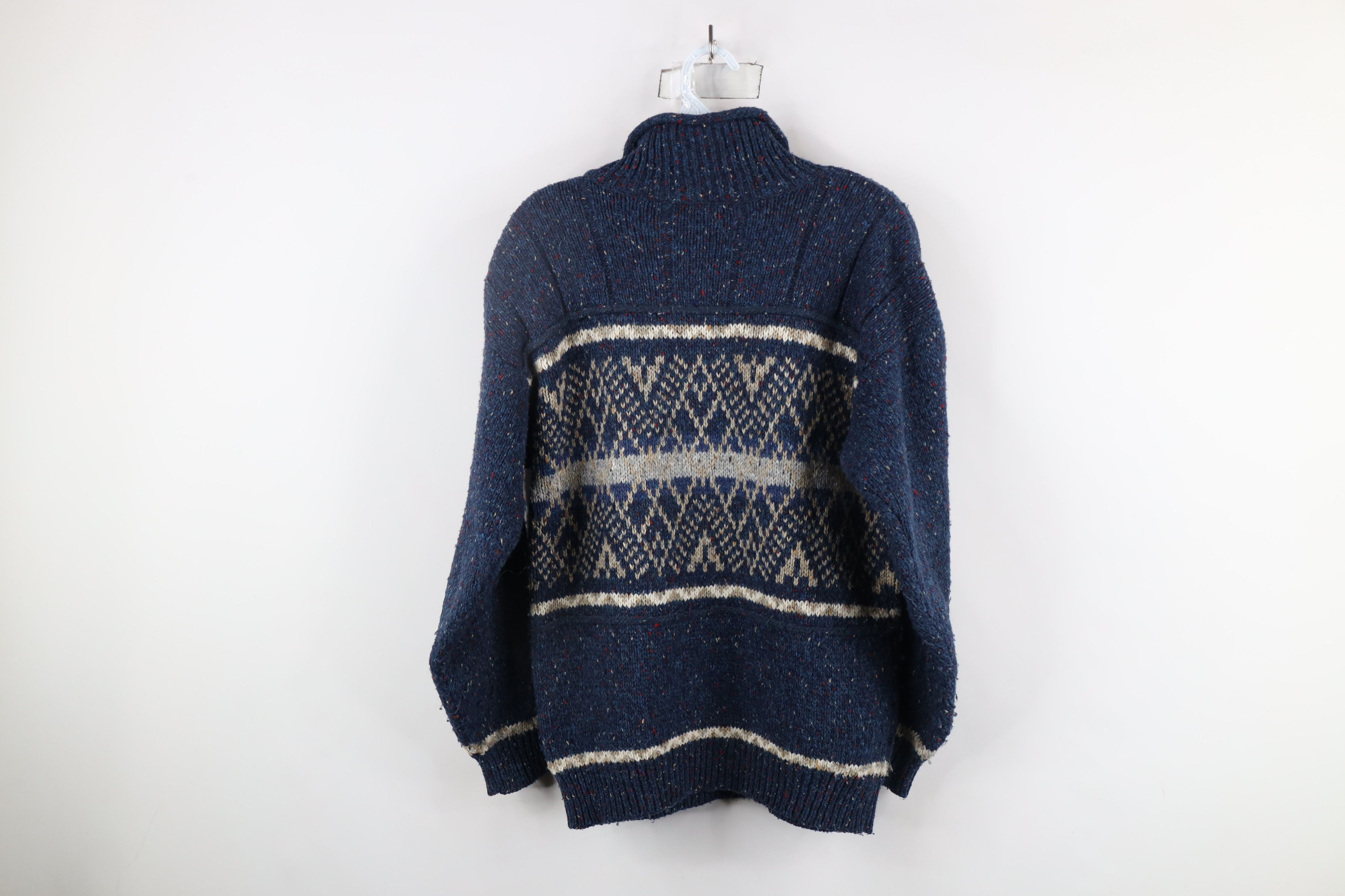 Vintage Vintage 90s Streetwear Wool Blend Fair Isle Knit Sweater Size M / US 6-8 / IT 42-44 - 5 Thumbnail