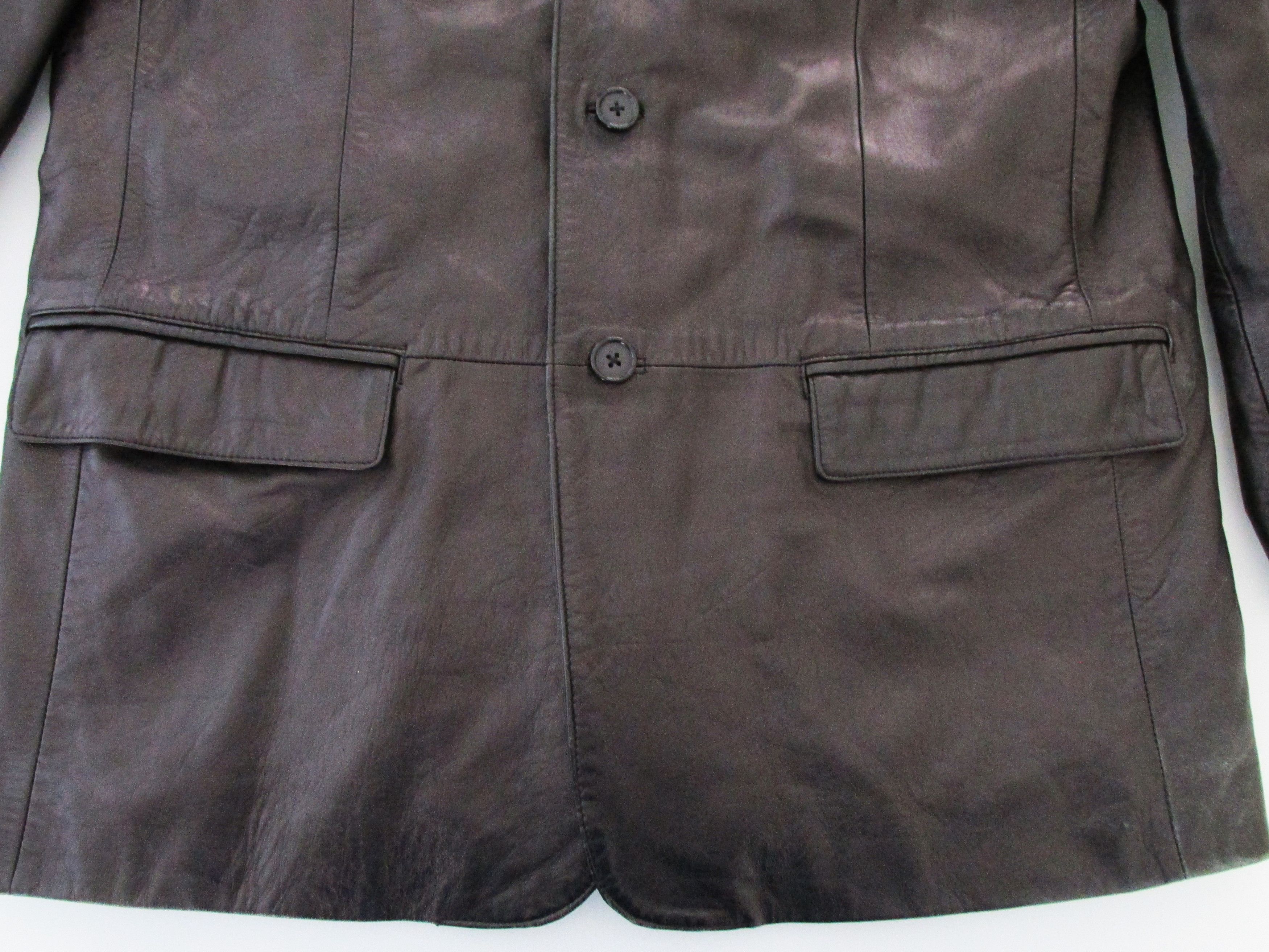 Jones New York Jones NY Men's Leather Jacket/Coat Size 44L Size US XL / EU 56 / 4 - 5 Thumbnail