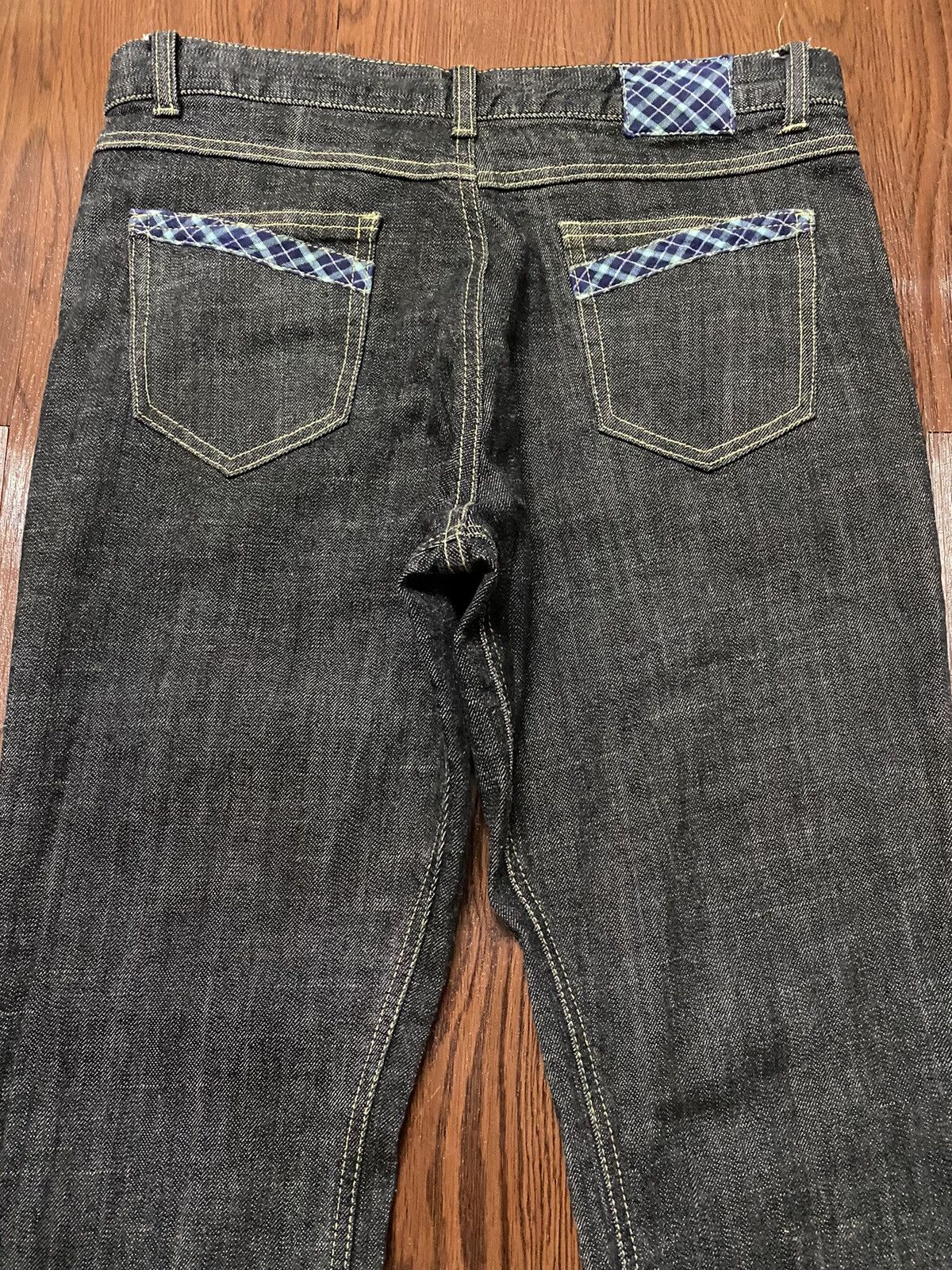 Japanese Brand Vintage Japanese Brands Flare Black Denim Style Jeans Size US 31 - 4 Thumbnail