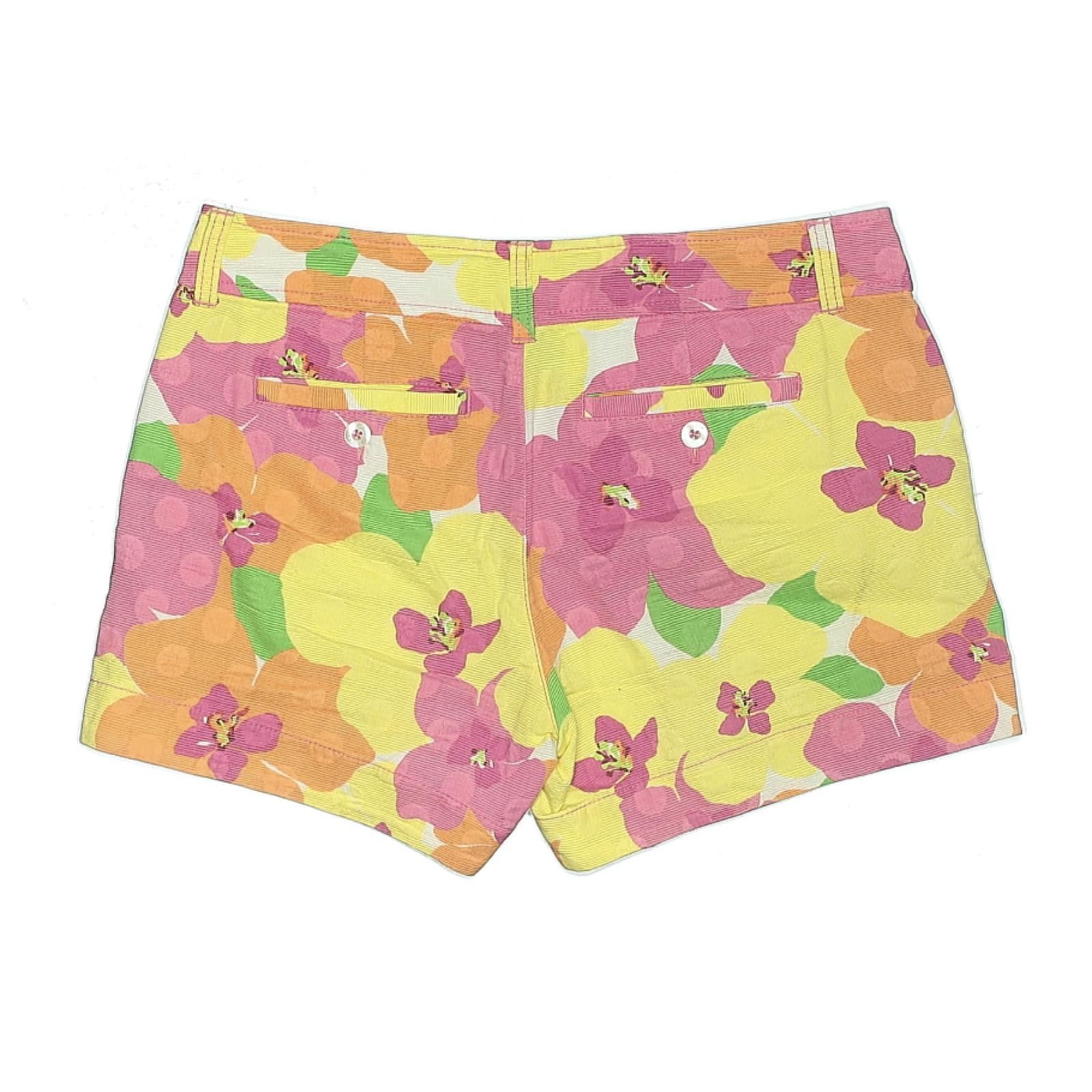 Other Lilly Pulitzer Size 6 Floral Print Cotton Shorts Size 28" / US 6 / IT 42 - 2 Thumbnail