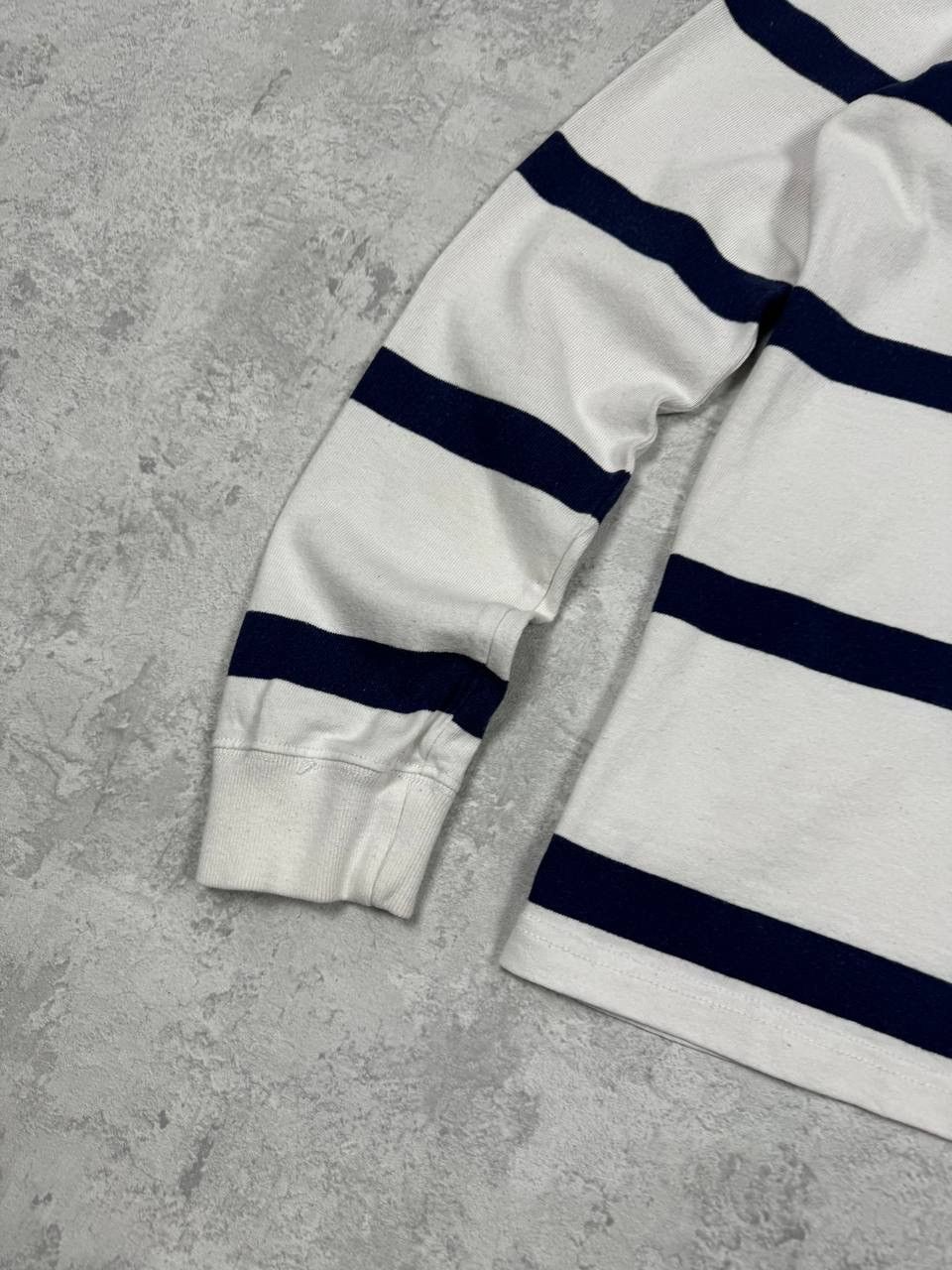 Polo Ralph Lauren White Polo Ralph Lauren Striped Rugby Longsleeve Size S Size US S / EU 44-46 / 1 - 4 Thumbnail