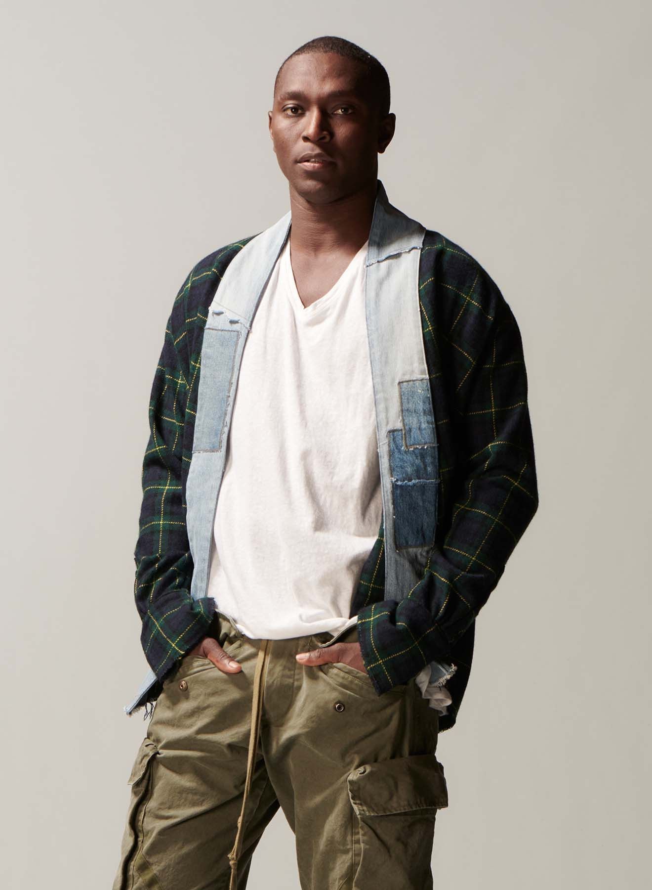Greg Lauren $1000 Greg Lauren Yellow Stripe GL 1 Kimono Size US XS / EU 42 / 0 - 2 Thumbnail