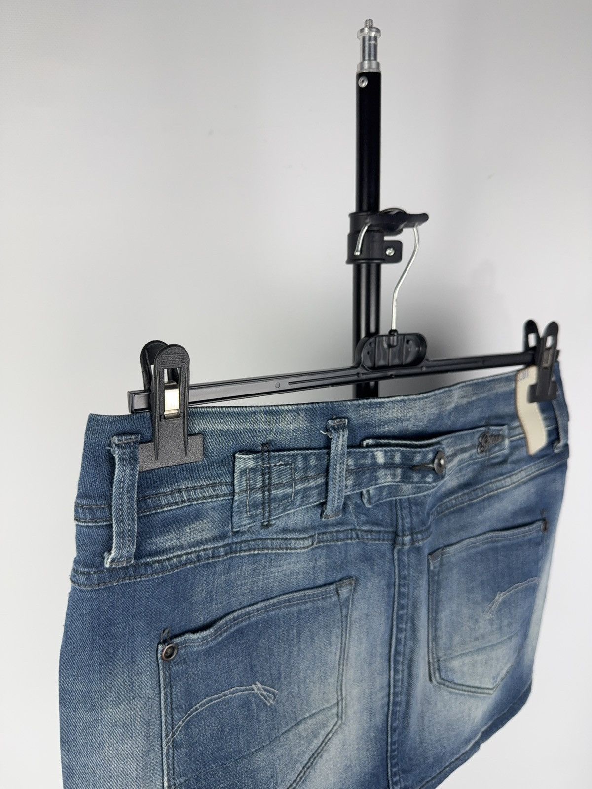G-Star × If Six Was Nine Vintage Y2K G STAR RAW Japanese Casual Mini Skirt 90s Style Size 27" / US 4 / IT 40 - 6 Thumbnail