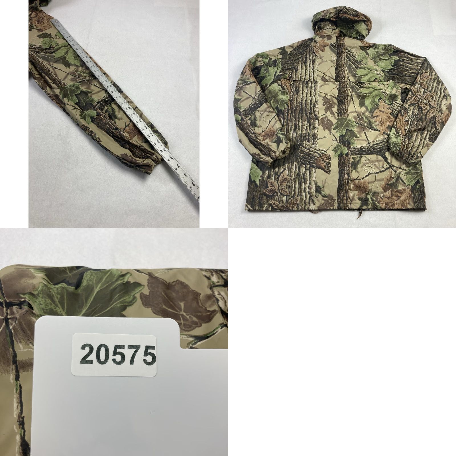Vintage Stearns Dry Wear Hunting Jacket Mens Medium Green Realtree Camouflage Hooded Size US M / EU 48-50 / 2 - 8 Thumbnail