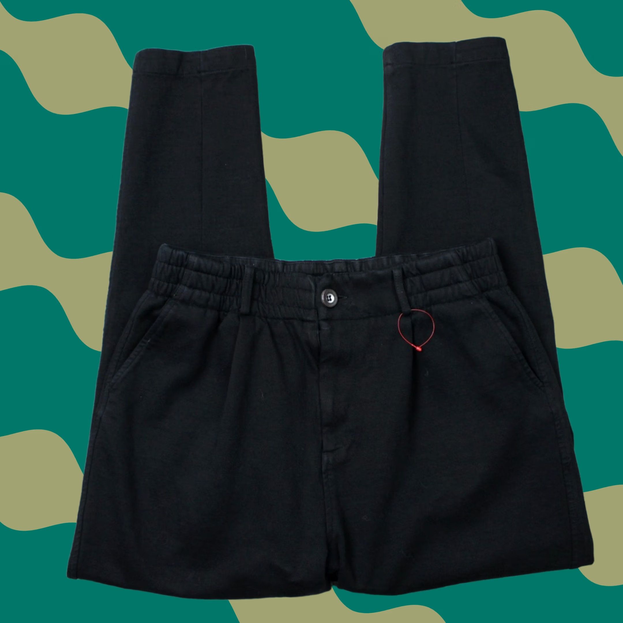 YoungLA YoungLA Pants Mens 32L Black Urban Straight Leg Cotton/Nylon Fleece Joggers Size US 32 / EU 48 - 1 Thumbnail