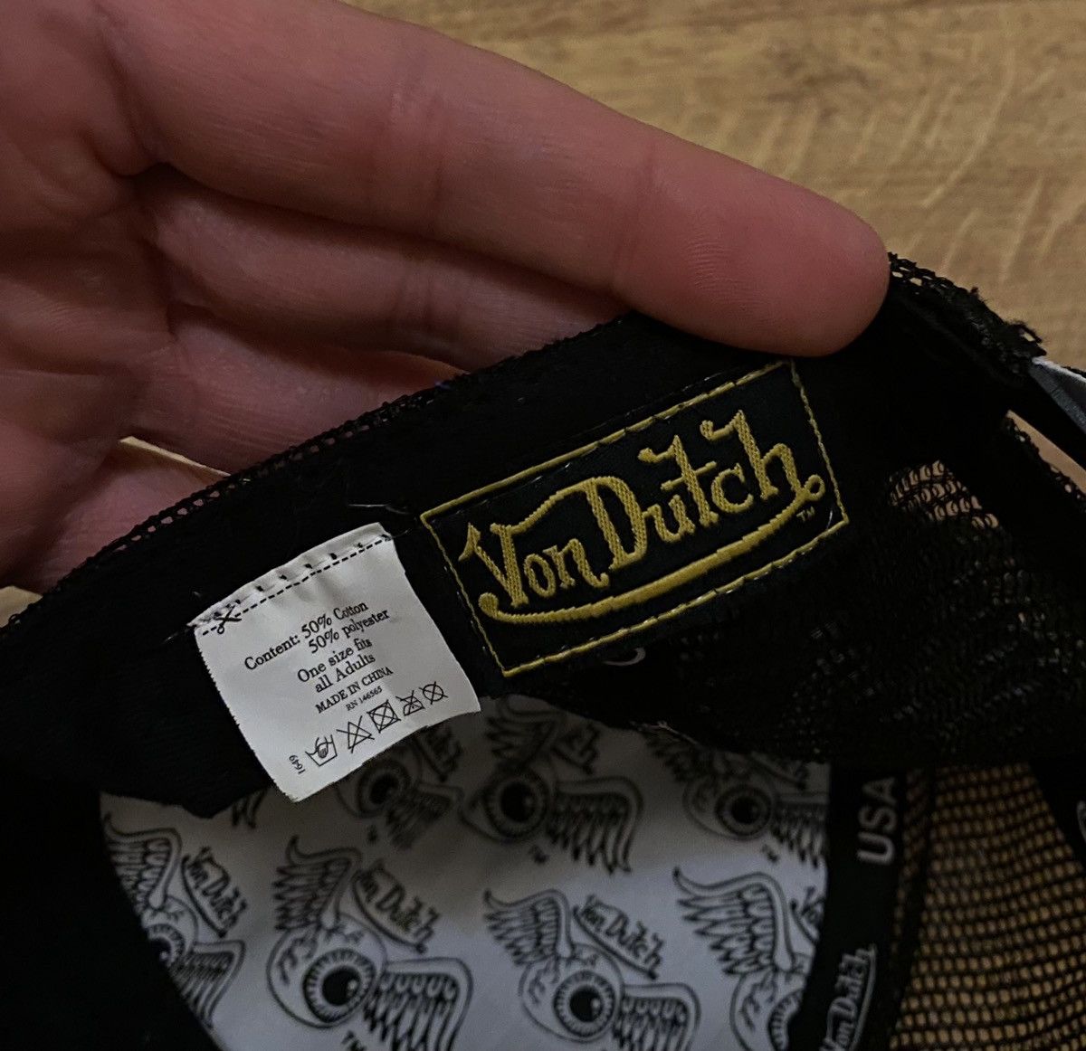 Von Dutch Von Dutch Big Logo Cap Black x Vintage x Streetwear Size ONE SIZE - 5 Thumbnail