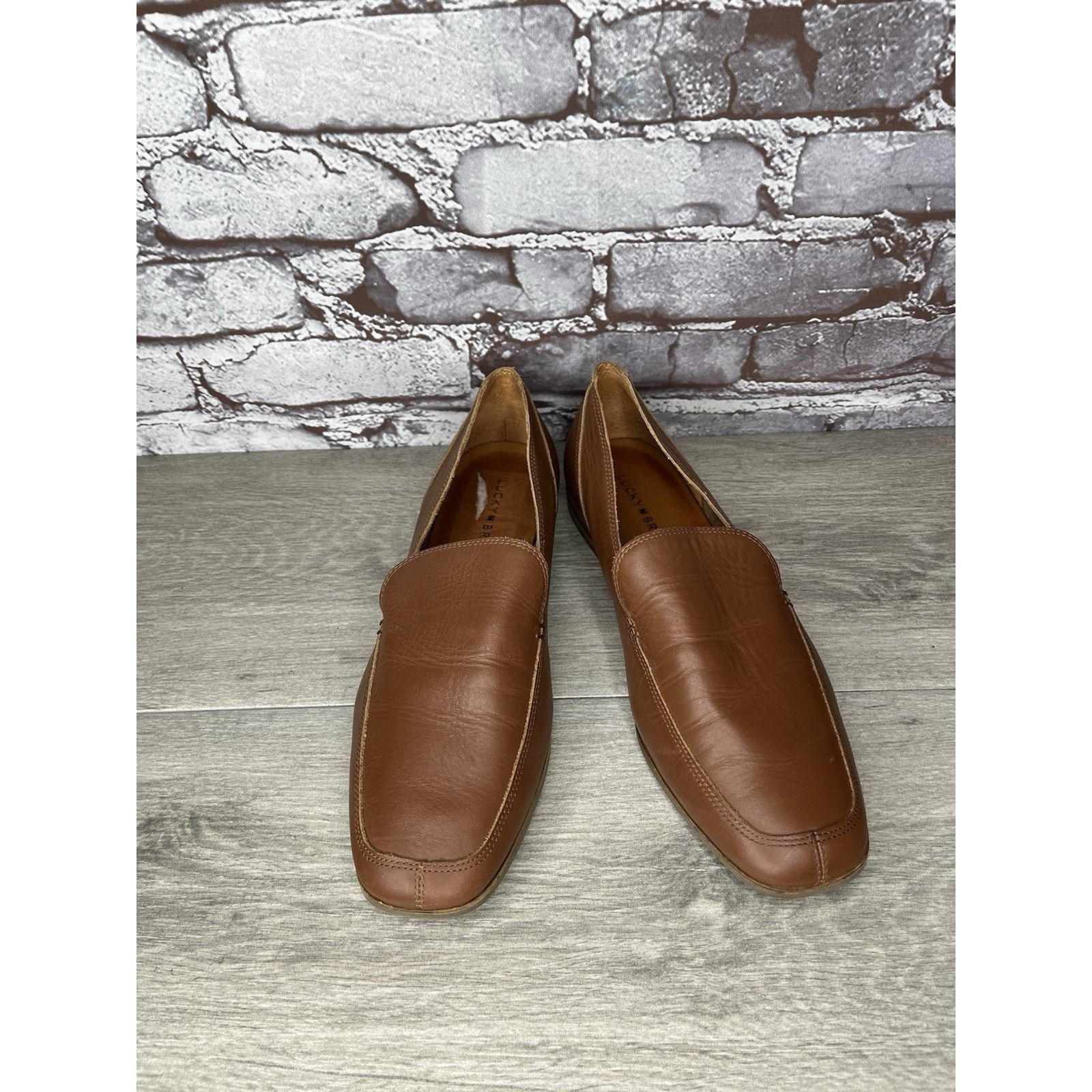 Lucky Brand Lucky Brand Canyen Loafer Brown Leather Slip On Almond Toe S Size US 10 / IT 40 - 15 Thumbnail