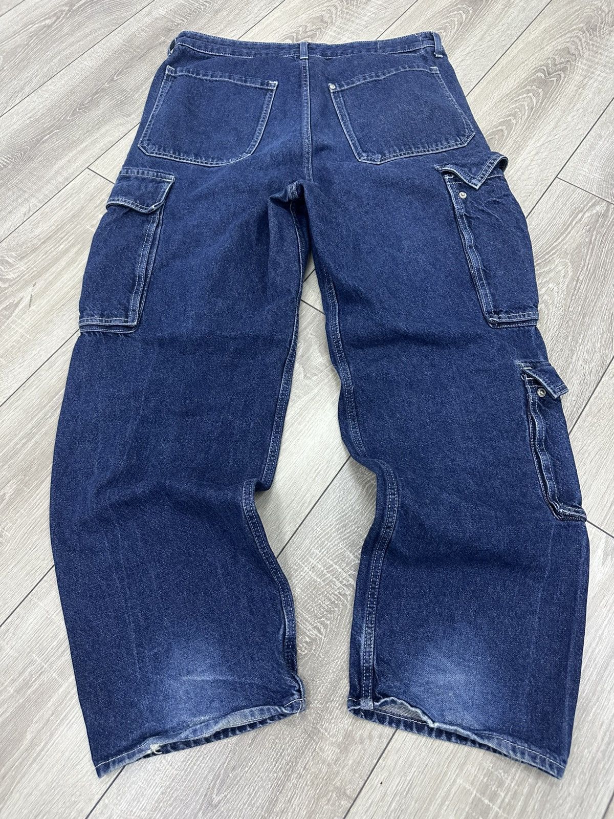 Vintage Baggy Loose Cargo Y2K Jeans Avantgarde Size US 32 / EU 48 - 5 Thumbnail