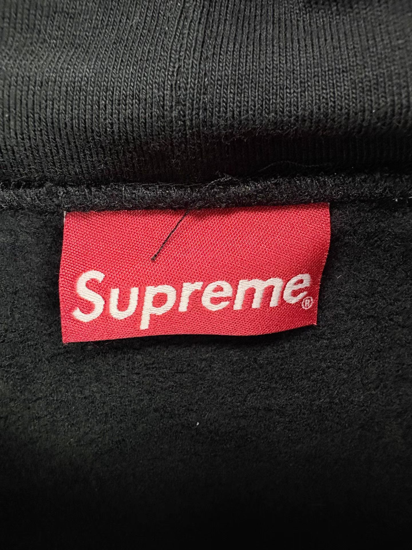 Supreme SUPREME Black & Silver Embroidery Logo Sleeve Hoodie Size US XL / EU 56 / 4 - 3 Thumbnail