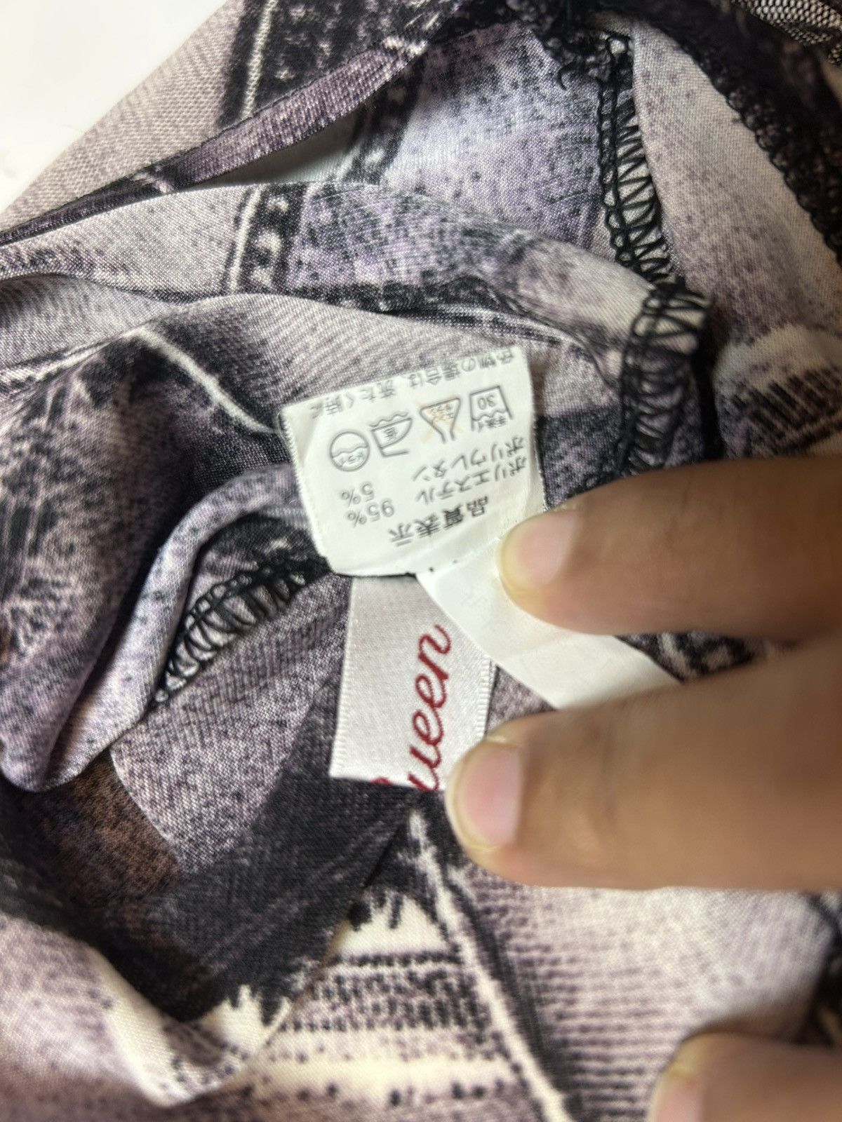 Hysteric Glamour × Japanese Brand QUEEN LADIES PRINTED BLOUSE Size ONE SIZE - 6 Thumbnail
