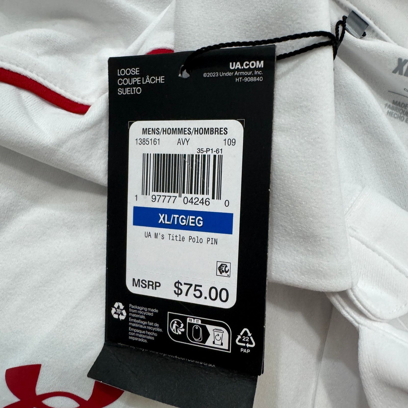 Under Armour NEW Under Armour Wisconsin Badgers Title Polo Shirt Men's XL Size US XL / EU 56 / 4 - 4 Thumbnail
