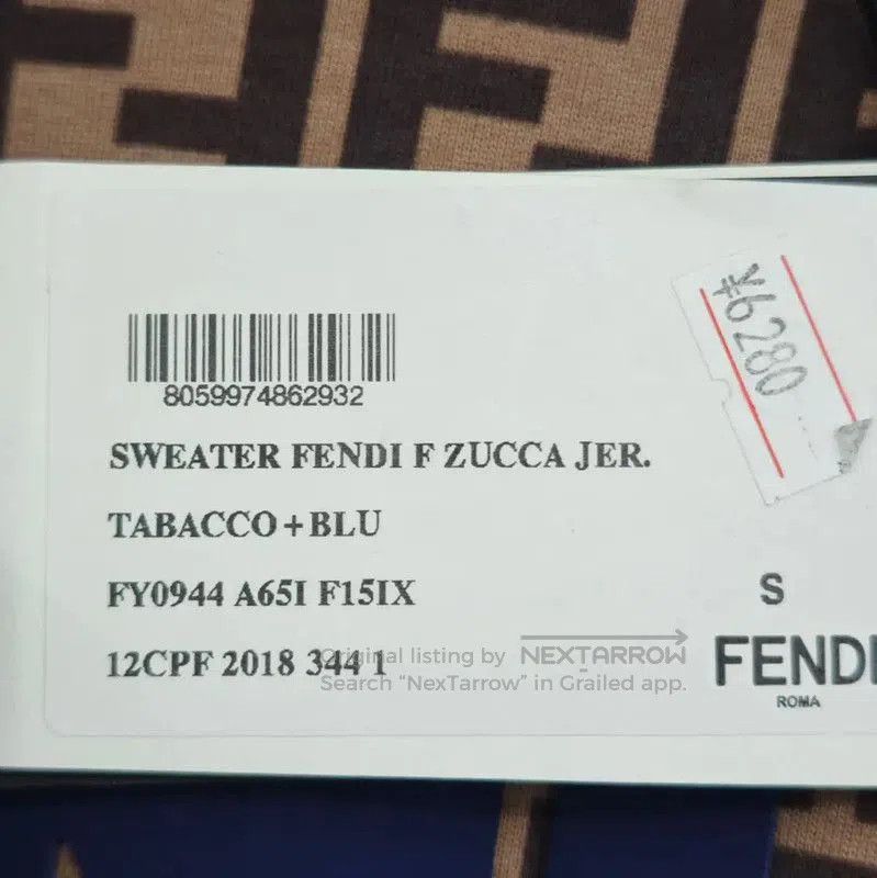Fendi Fendi Color-blocked Men's Winter Sweatshirt . Size US S / EU 44-46 / 1 - 4 Thumbnail