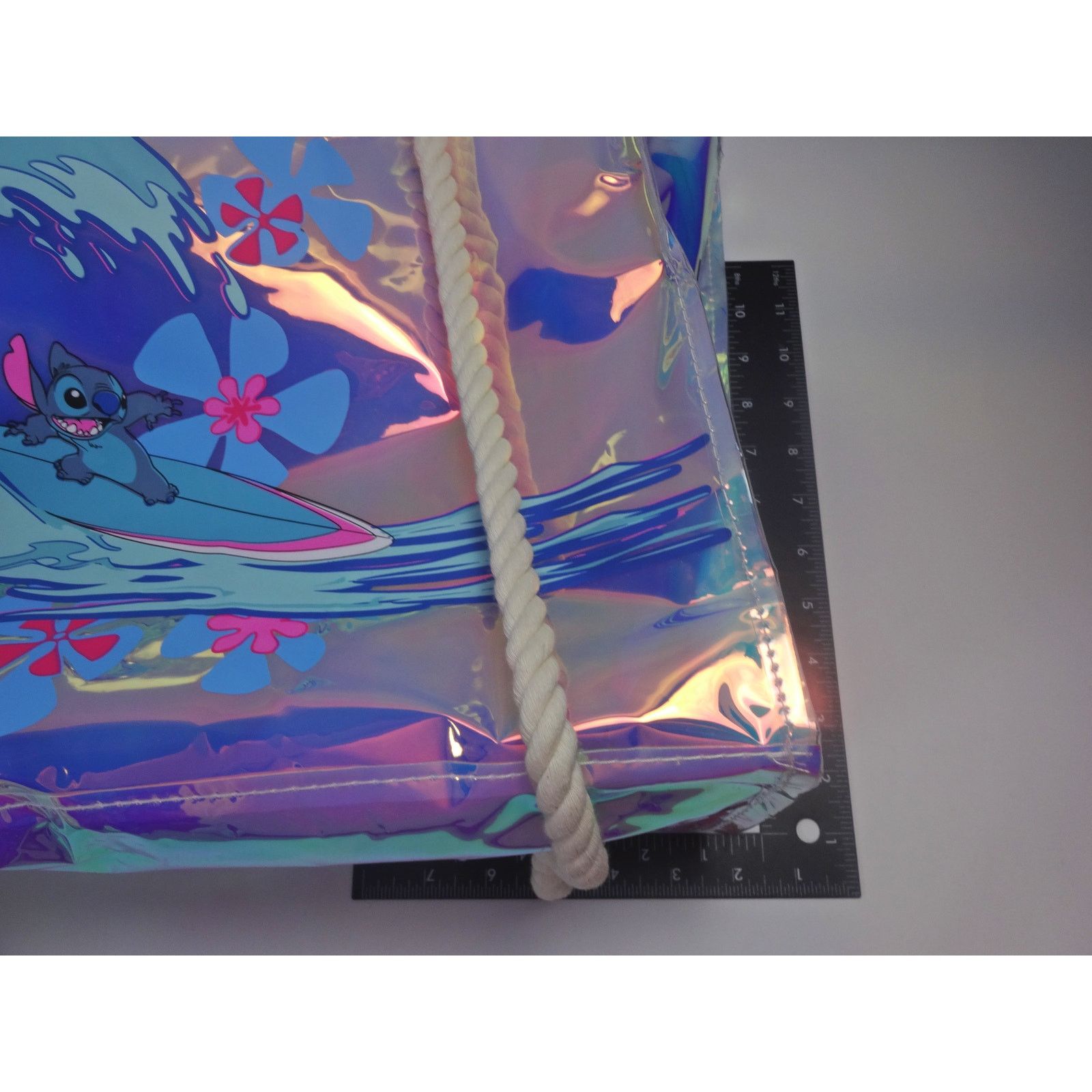 Disney Disney Stitch Holographic Beach Tote Iridescent Bag NWT Size ONE SIZE - 10 Thumbnail
