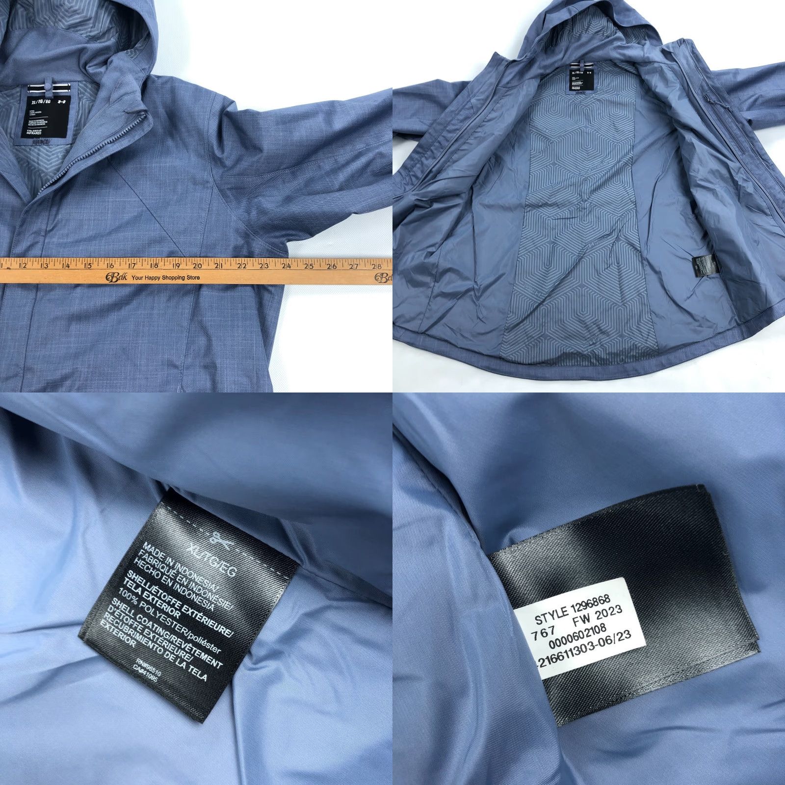 Under Armour VINTAGE Under Armour Sienna Jacket Womens XL Shell Only Purple Storm Infrared Size XL / US 12-14 / IT 48-50 - 8 Thumbnail