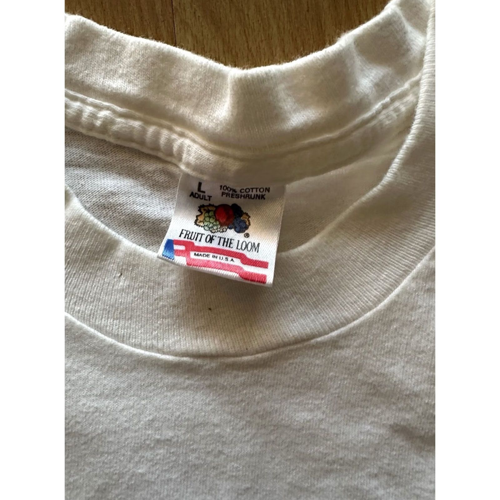Hanes VINTAGE Green Eggs And Ham T-Shirt Large White Single Stitch 80s USA Made Dr. Seuss Hanes Mens L Shirt Size US L / EU 52-54 / 3 - 2 Thumbnail