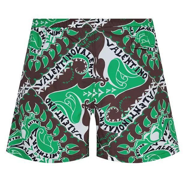 Valentino o1g2r1mq0824 Bandana Swimming Shorts in Multicolor Size US 32 / EU 48 - 2 Thumbnail