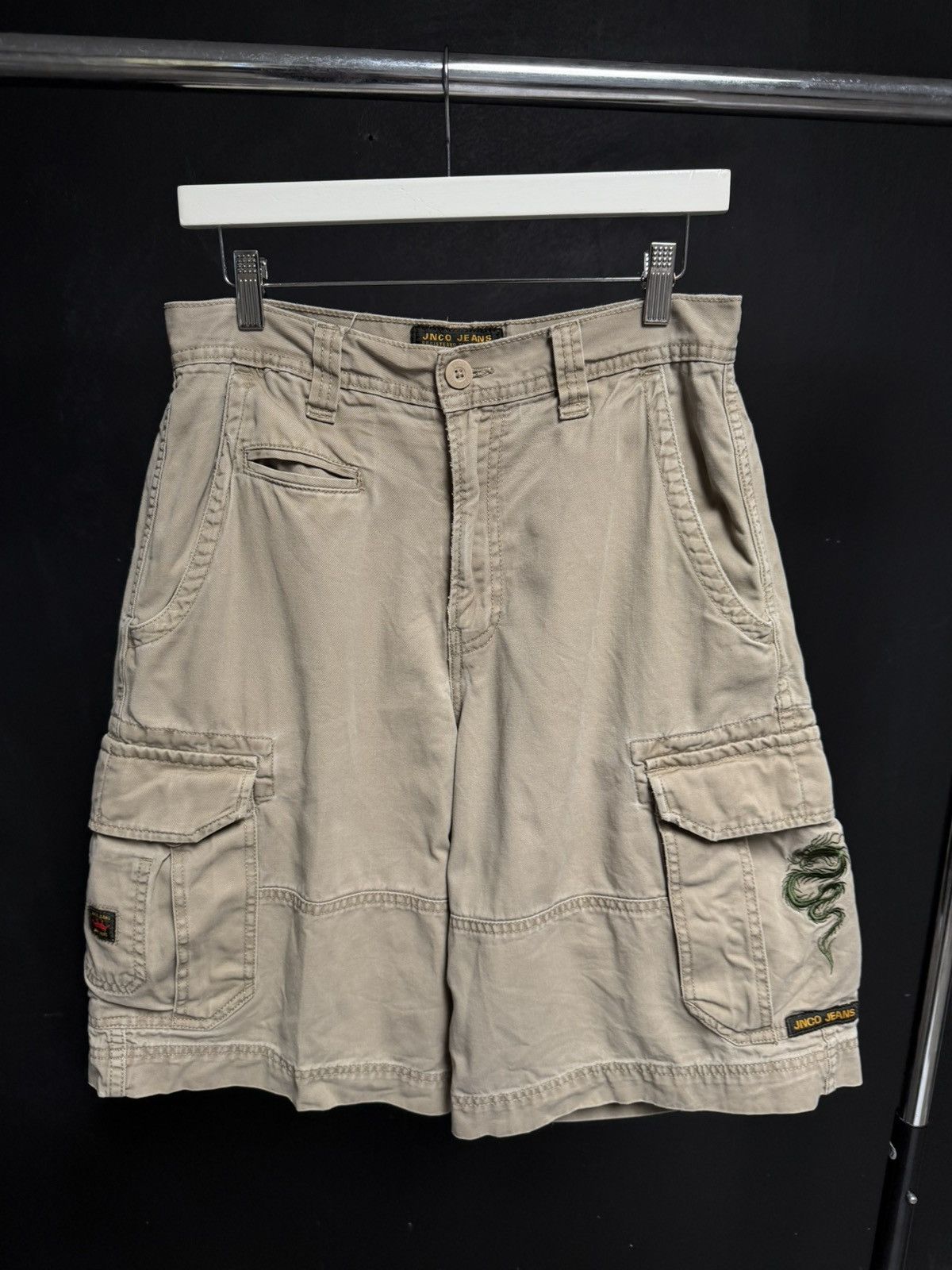 JNCO Vintage JNCO Dragon Baggy Cargo Shorts Y2K Size US 30 / EU 46 - 1 Thumbnail