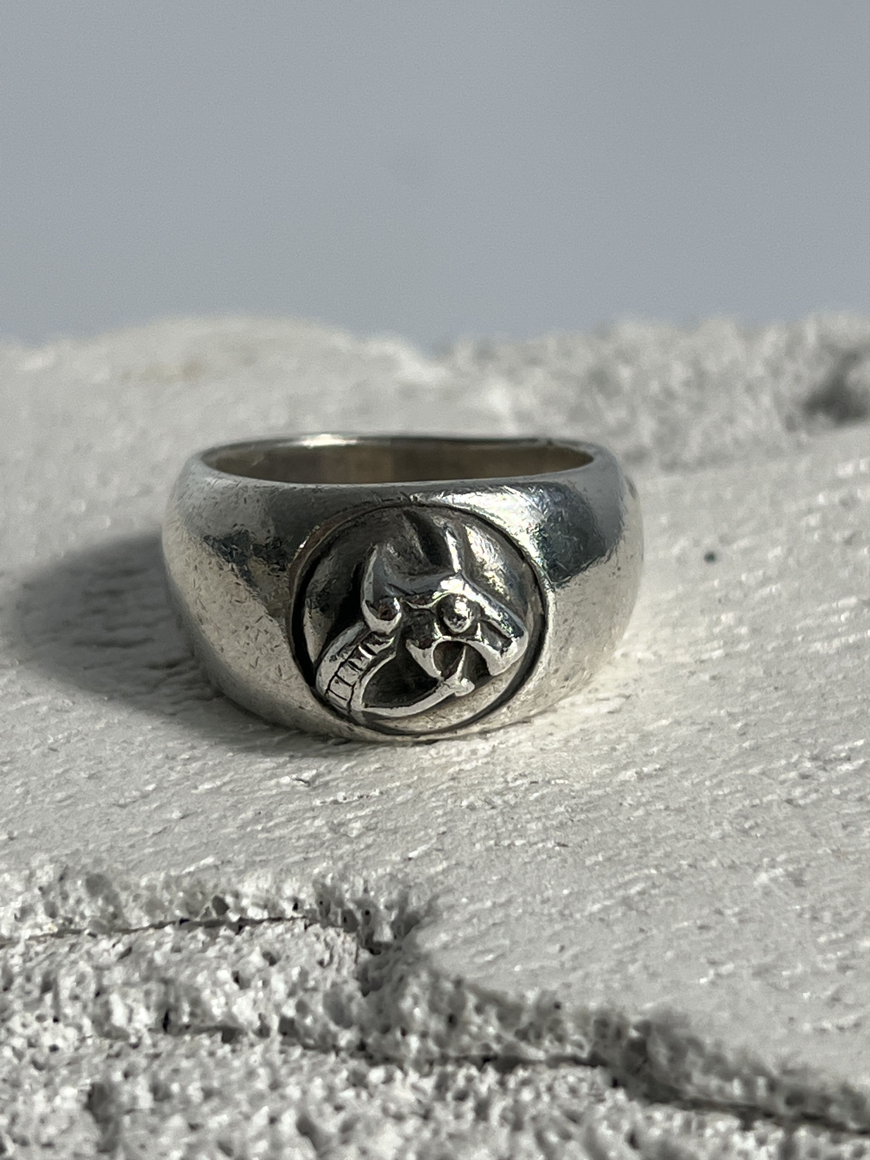 鑑定済Chrome Hearts Heart In Band Ring Chrome Hearts Chrome Hearts Heart in Band Ring - Size 9 | Grailed