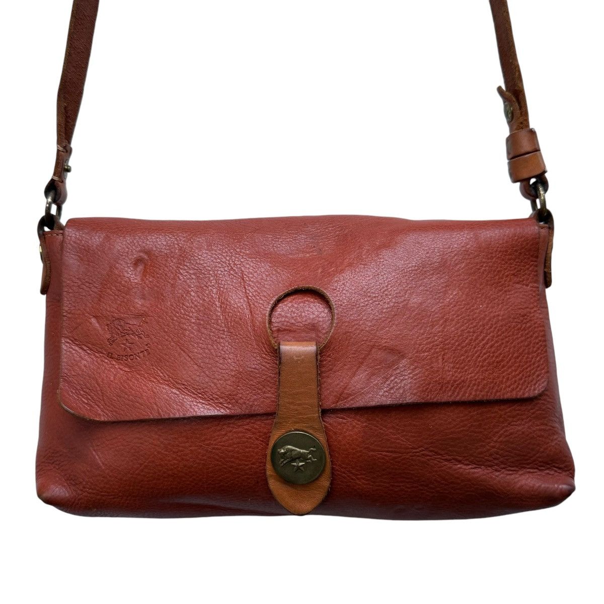 Il Bisonte IL Bisonte Genuine Leather Sling Bag Size ONE SIZE - 1 Thumbnail