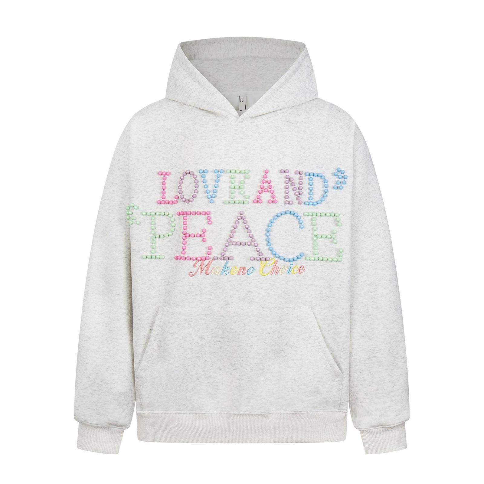 Japanese Brand Love and Peace Pearl Embellished Hoodie Size US M / EU 48-50 / 2 - 4 Thumbnail
