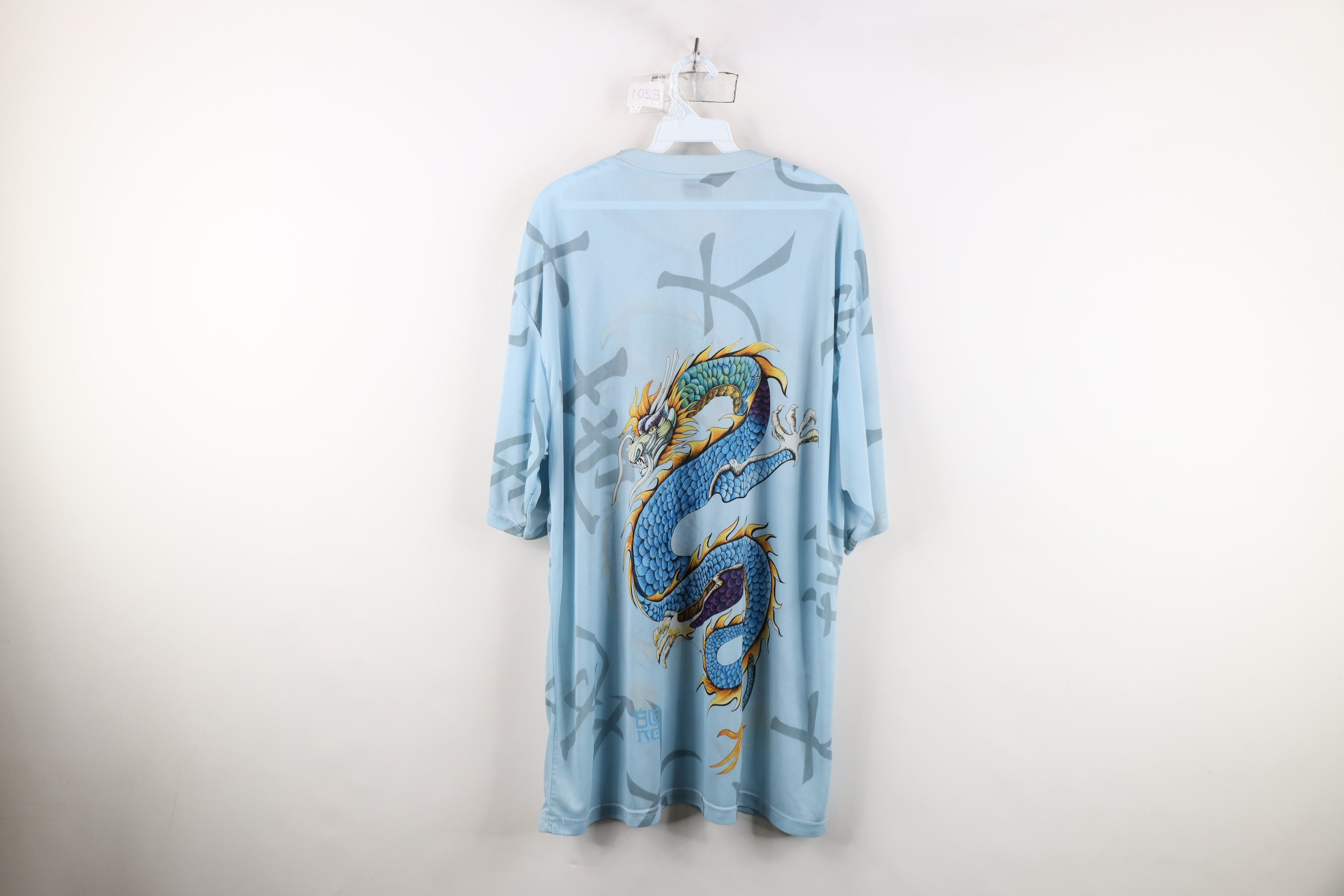 Vintage Vintage 90s Y2K Streetwear All Over Print T-Shirt Blue Size US XXL / EU 58 / 5 - 13 Thumbnail