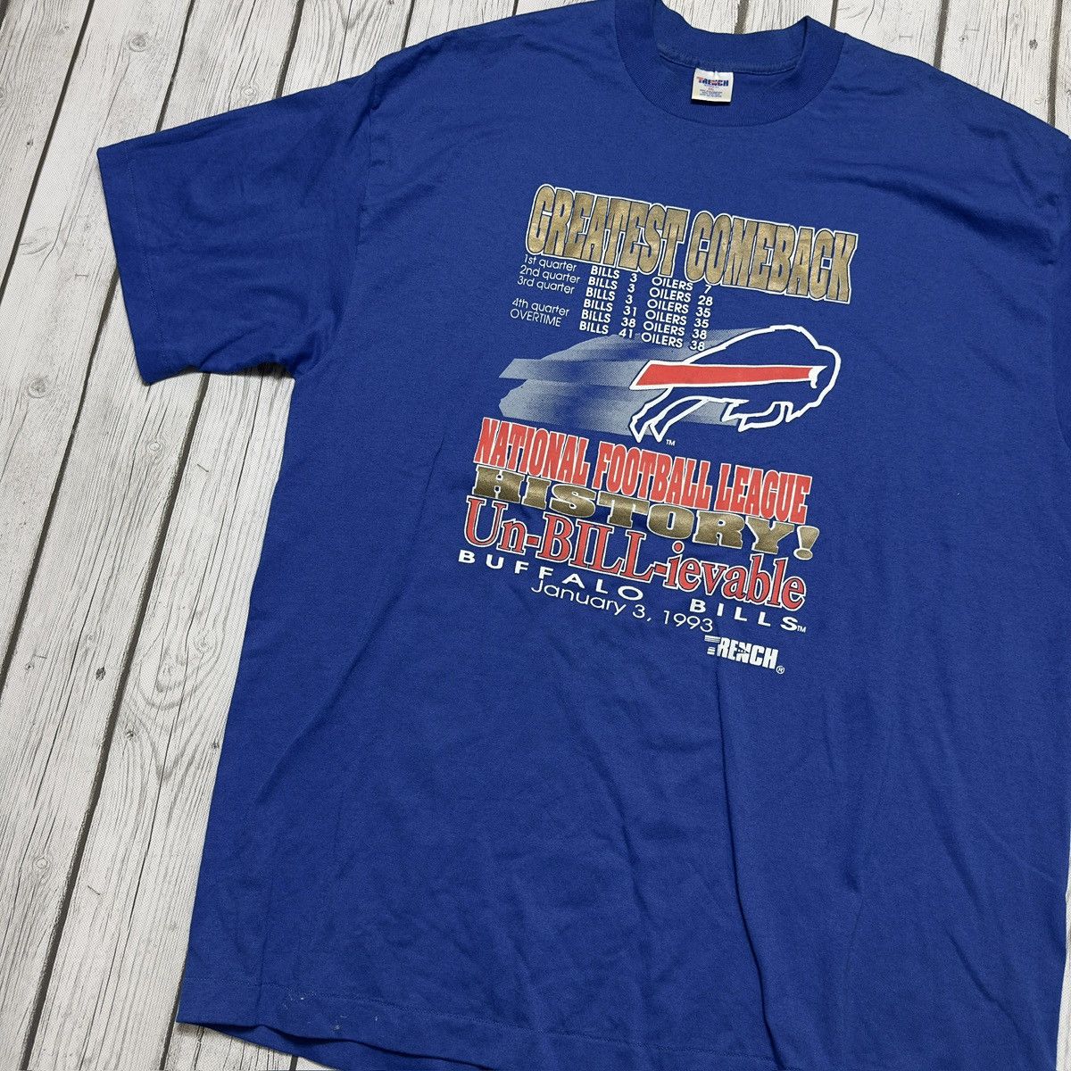 NFL × Vintage Vintage Buffalo Bills tee Size US XXL / EU 58 / 5 - 3 Thumbnail