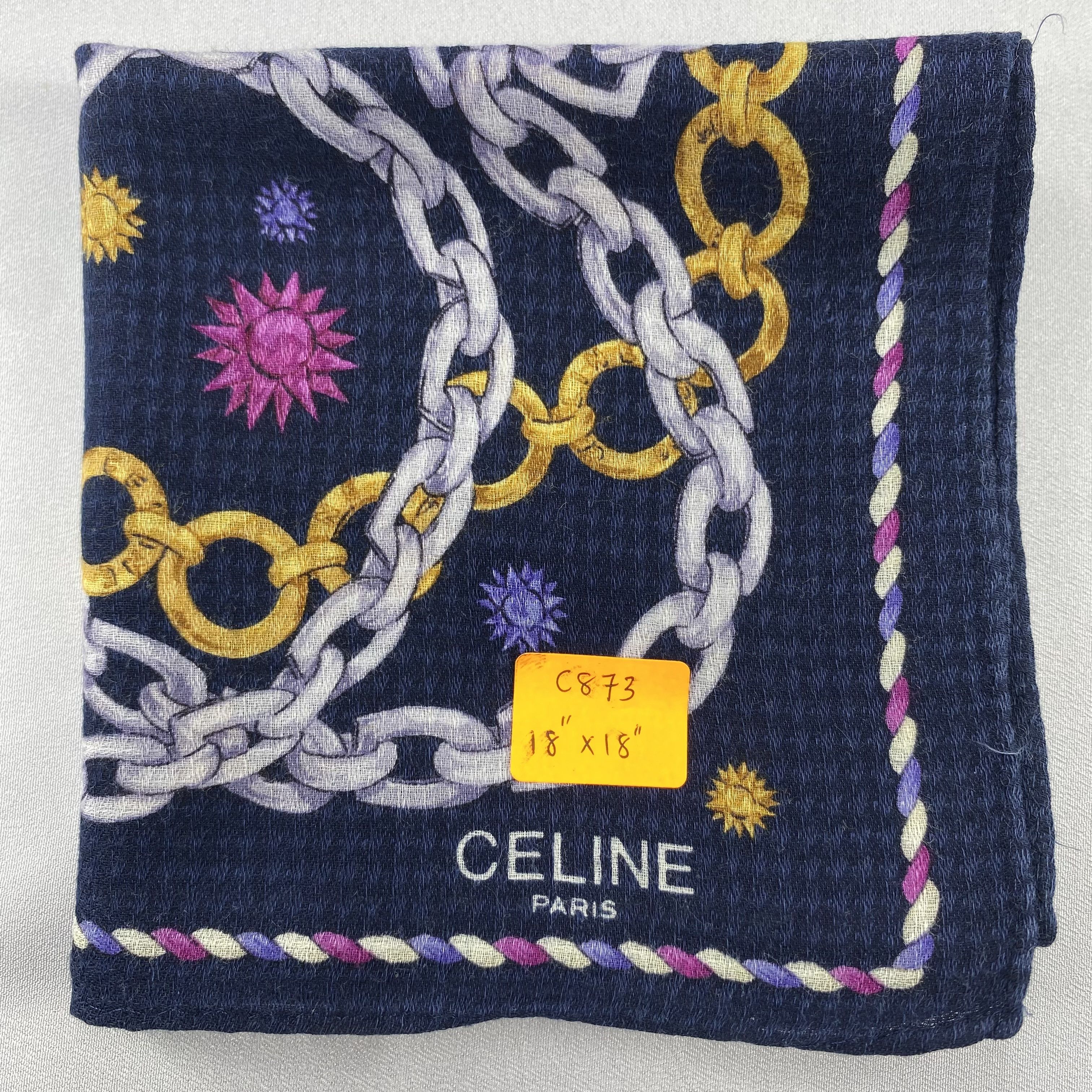 Celine Celine Handkerchief / Bandana / Neckerchief C873 Size ONE SIZE - 7 Thumbnail