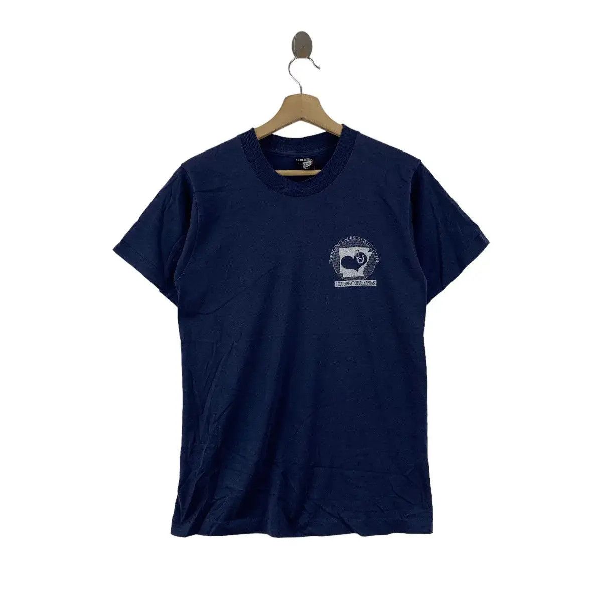 Vintage Vintage 80’ HEARTBEAT OF ARKANSAS Nurse Tee Shirt Top Size US M / EU 48-50 / 2 - 1 Thumbnail