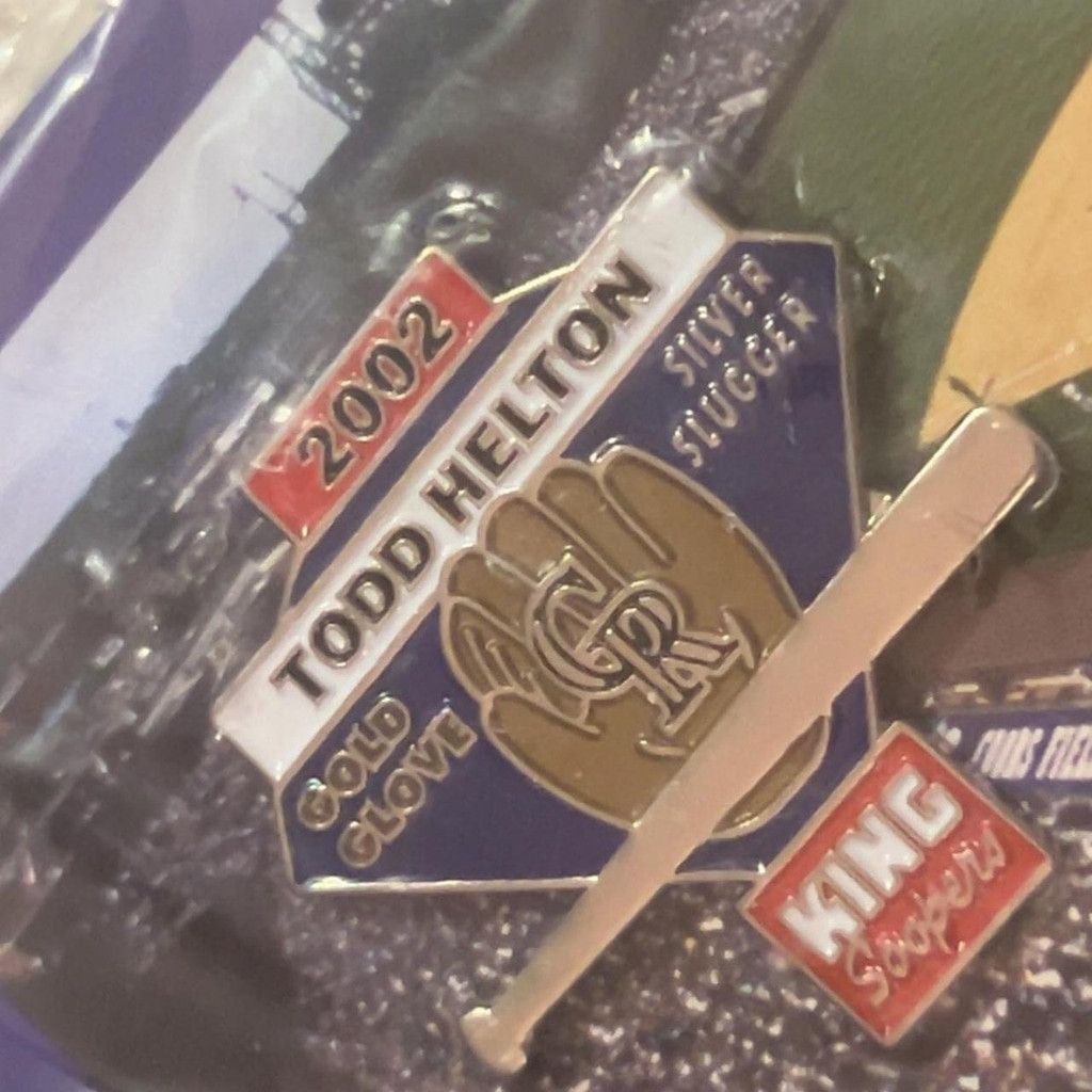 Other 2002 Todd Helton Colorado Rockies Silver Slugger Award pin Size ONE SIZE - 2 Thumbnail