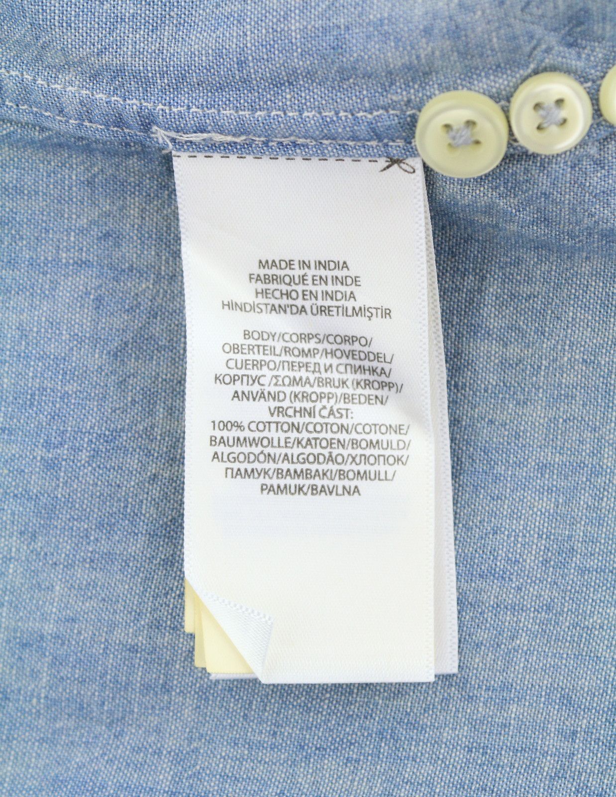Ralph Lauren CORE REPLEN S Blue Faded Button-Down Custom Fit 86996 Size US S / EU 44-46 / 1 - 9 Thumbnail