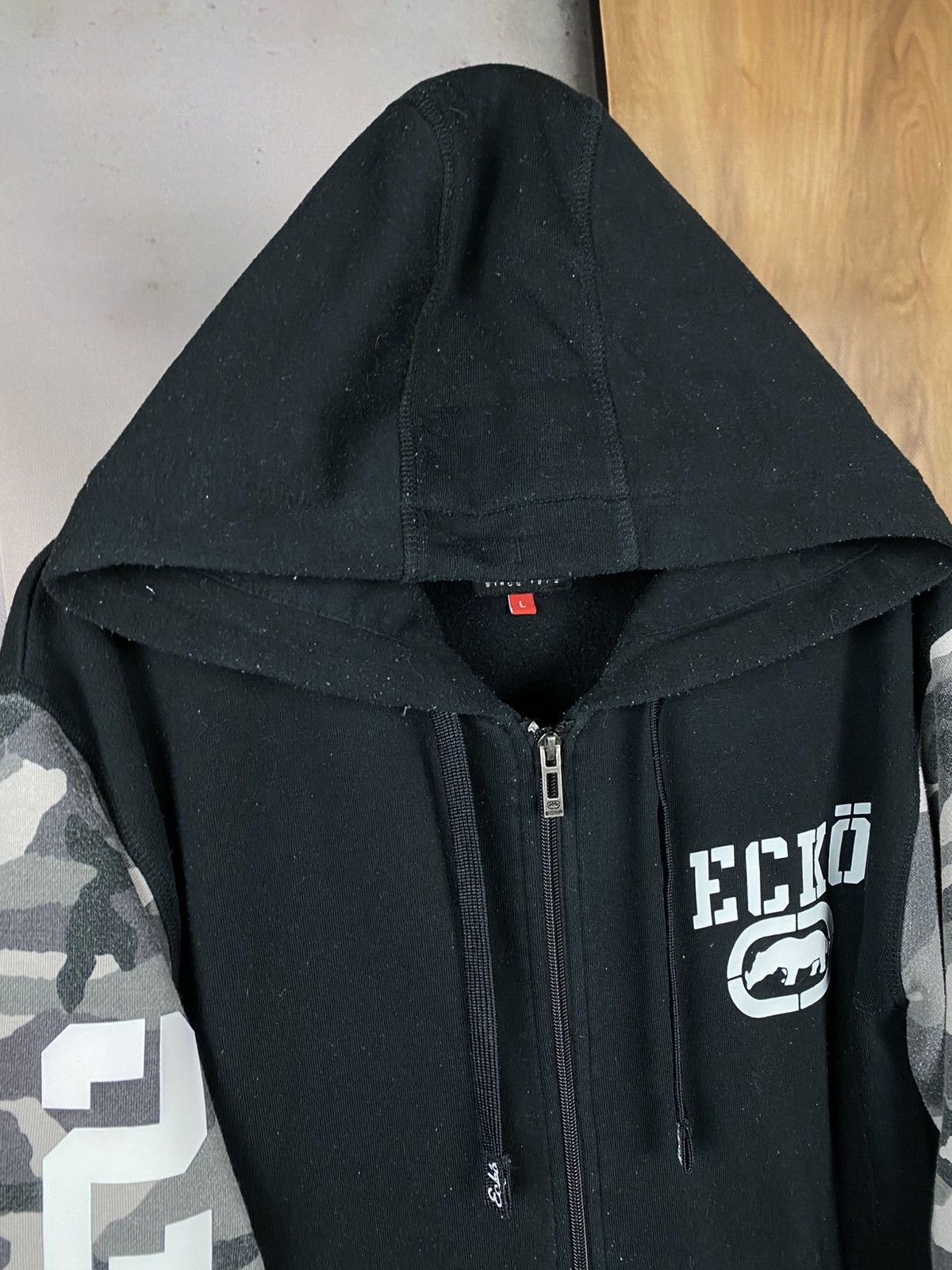 Ecko Unltd. ⚔️Vintage Hoodie Zip Up Ecko Unltd. 72 Camo VTG Tee⚔️ Size US L / EU 52-54 / 3 - 2 Thumbnail