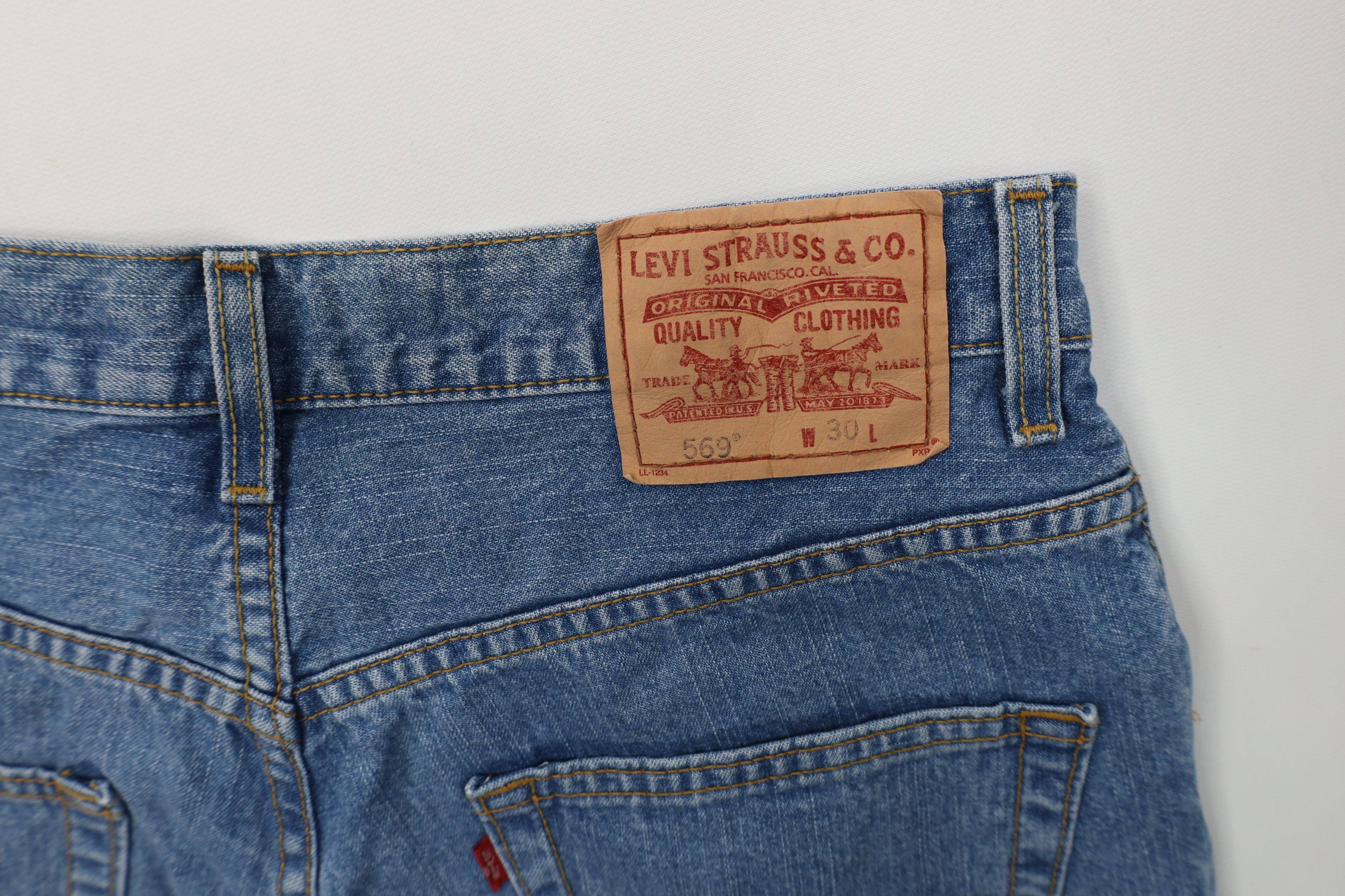 Levi's Vintage Y2K Levis 569 Fit Denim Jeans Shorts Jorts Blue Size US 30 / EU 46 - 14 Thumbnail