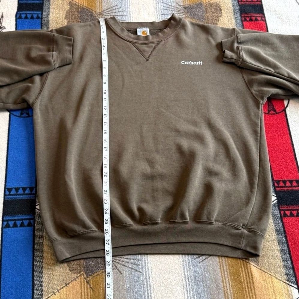 Carhartt VINTAGE Carhartt Sweatshirt Crewneck Brown XL Men 90s Pattern Solid Crew Neck Long Sleeve Pullover Workwear Size XL Mens Size US XL / EU 56 / 4 - 7 Thumbnail