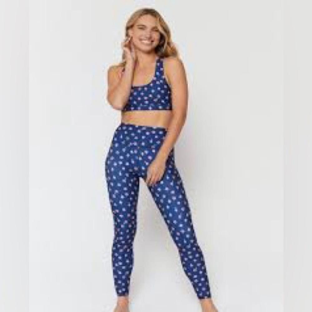 Spiritual Gangster Spiritual Gangster floral legging and bra set used! Size 26" / US 2 / IT 38 - 3 Thumbnail