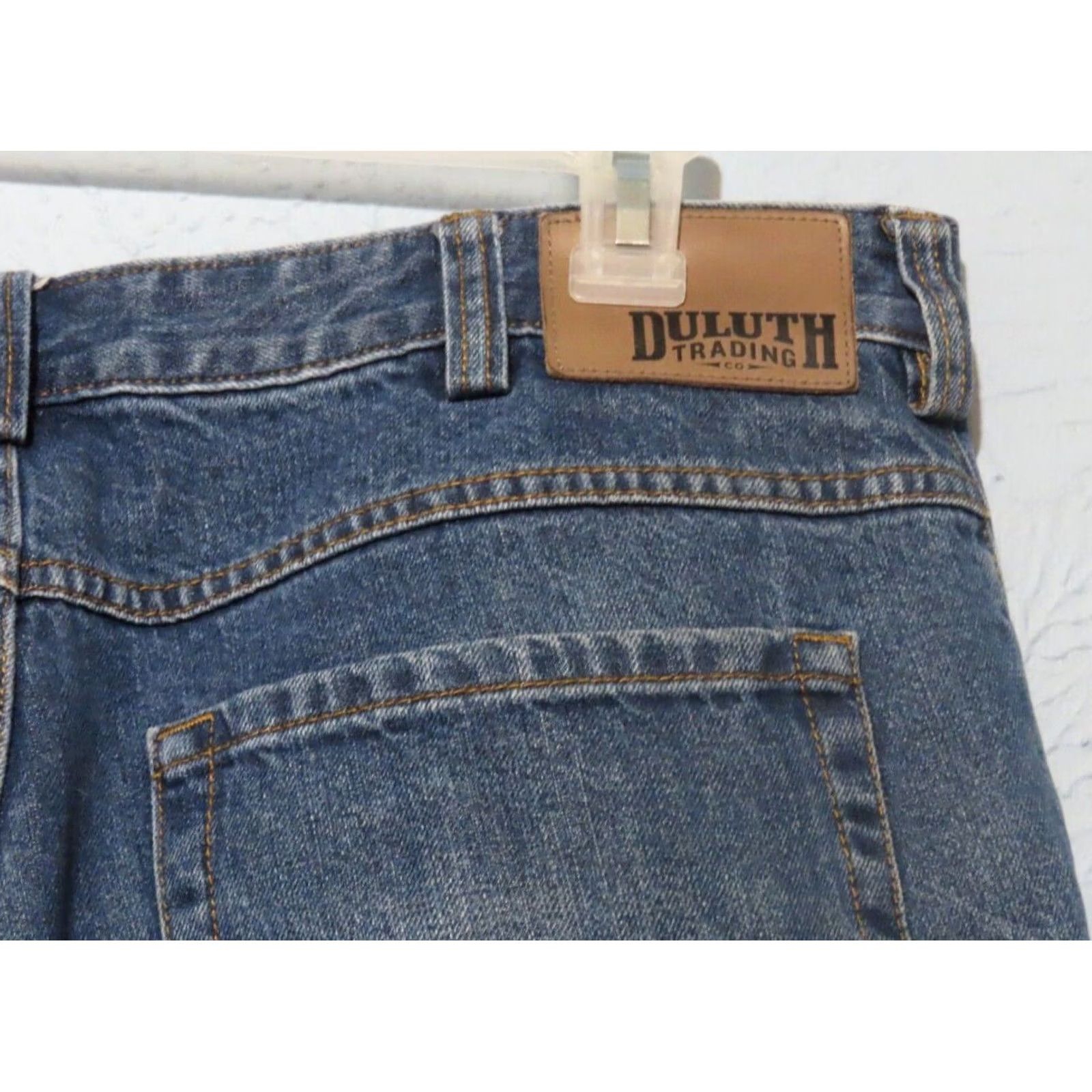 Vintage Duluth Men's 36x30 Jeans 5-Pocket Straight Zip Blue Denim Cotton Blend Relaxed Regular Inseam 30 Retro? (omit) Size US 36 / EU 52 - 6 Thumbnail