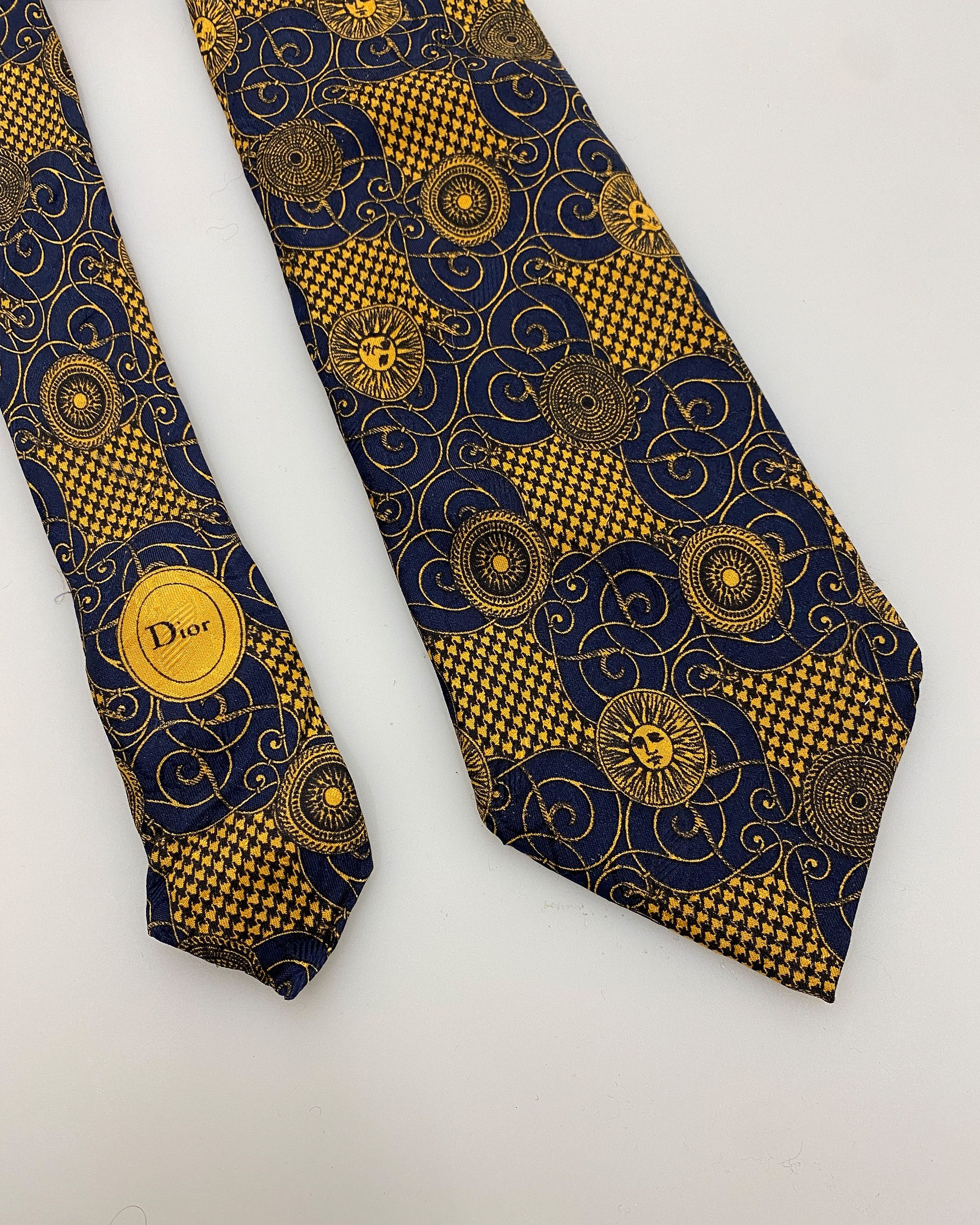 Christian Dior Monsieur 1990s Sun Pattern Tie Size ONE SIZE - 3 Thumbnail