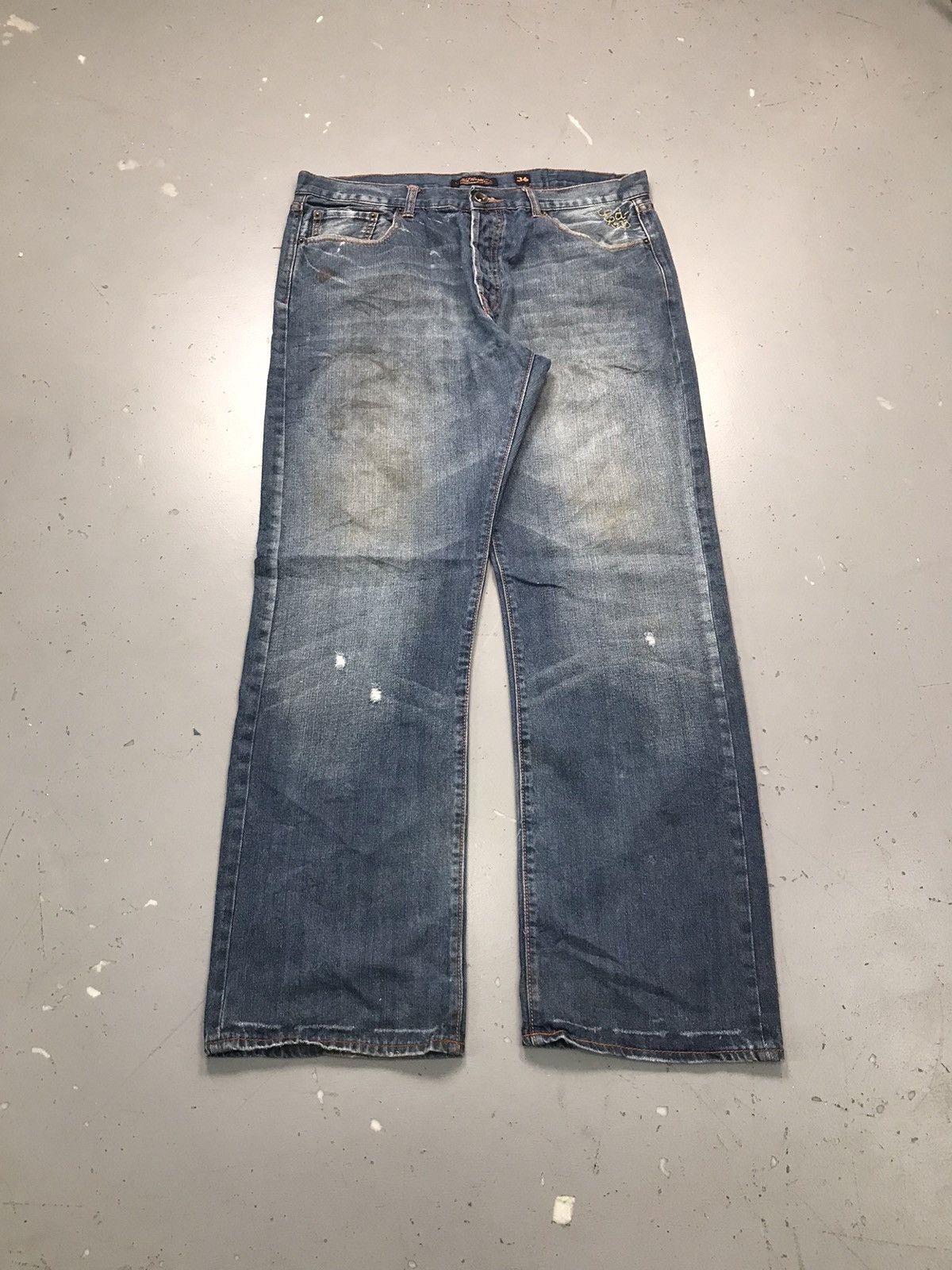 Ed Hardy Vintage Ed hardy “death before dishonor” embroidered denim Size US 38 / EU 54 - 2 Thumbnail