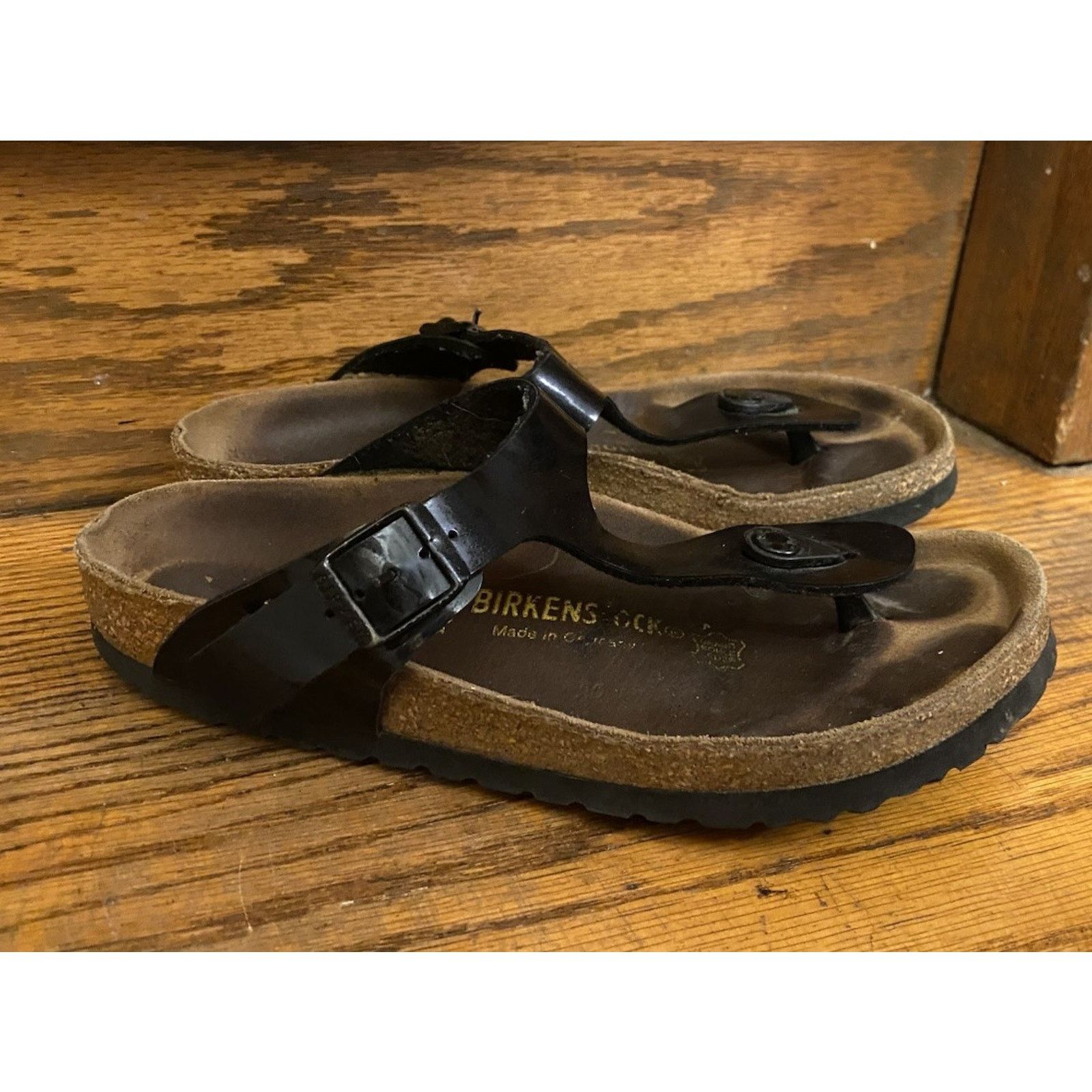 Birkenstock Birkenstock Gizeh Black Patent Birko Sandal Womens 6-6.5, 37 Size US 6.5 / IT 36.5 - 4 Thumbnail
