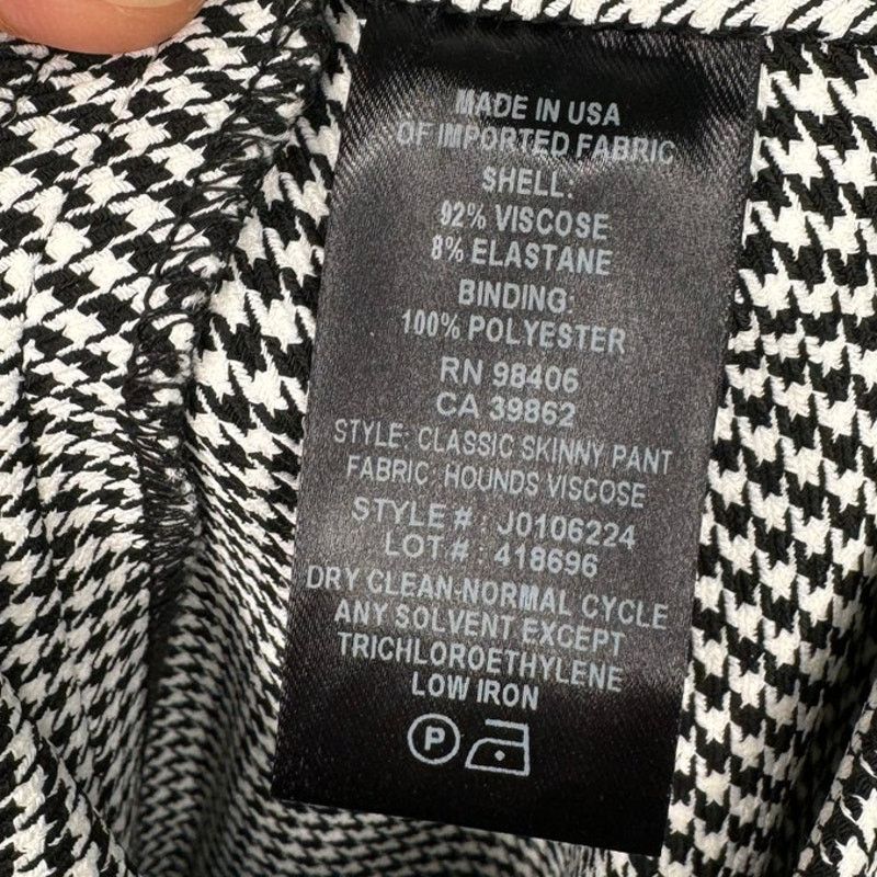 Theory Theory Classic Crop Houndstooth Ankle Skinny Pants Size 25" / US 0 / IT 36 - 8 Thumbnail